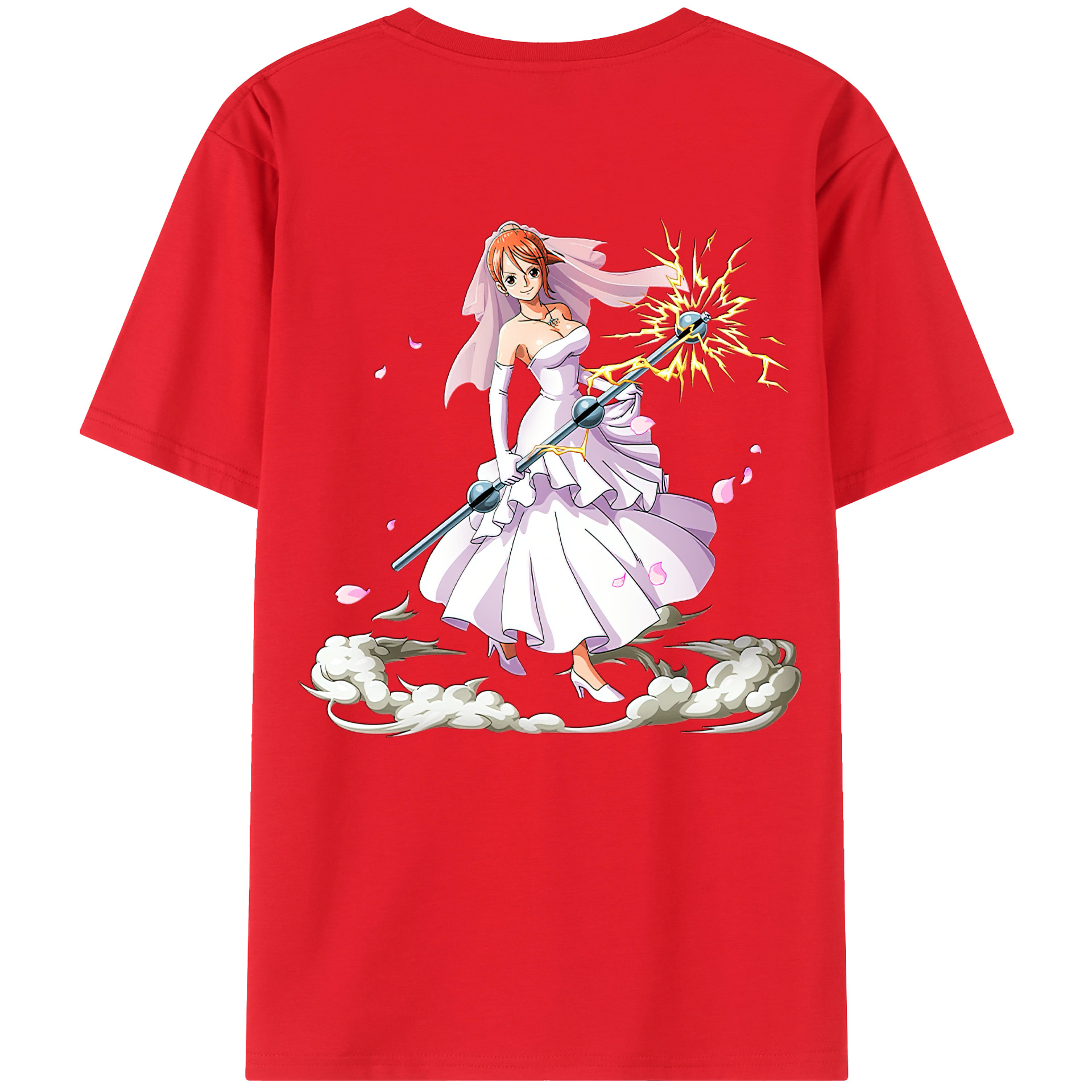 ワンピース ナミ ONE PIECE Nami 綿100％半袖Tシャツ（背面プリント）