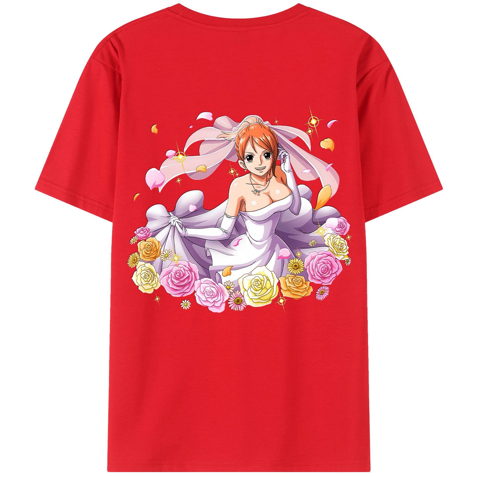 ワンピース ナミ ONE PIECE Nami 綿100％半袖Tシャツ（背面プリント）