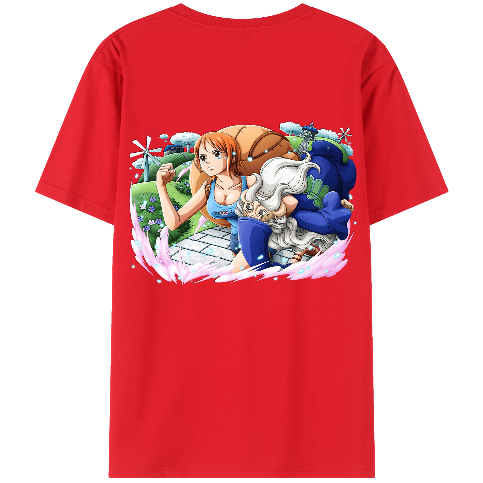 ワンピース ナミ ONE PIECE Nami 綿100％半袖Tシャツ（背面プリント）