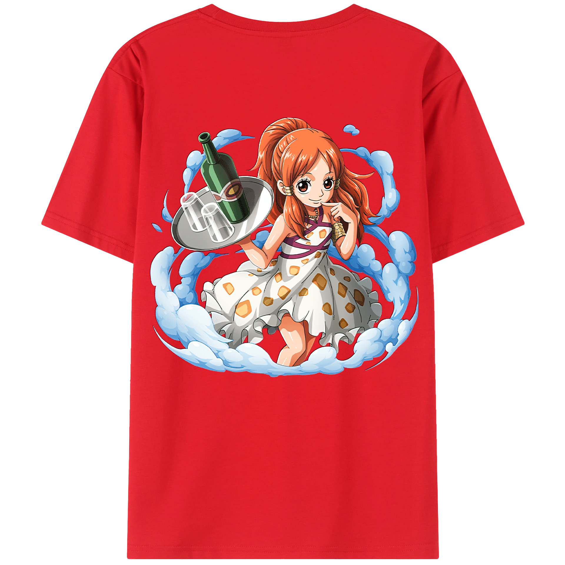 ワンピース ナミ ONE PIECE Nami 綿100％半袖Tシャツ（背面プリント）