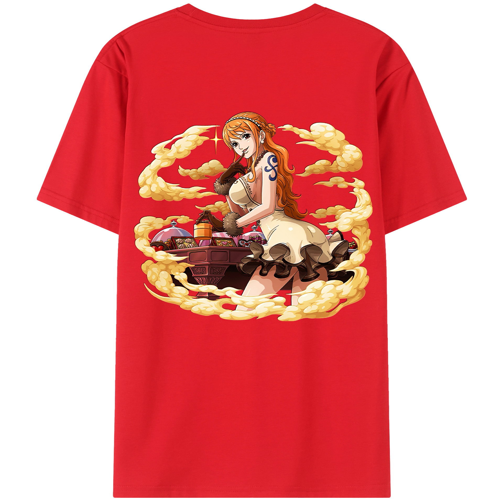 ワンピース ナミ ONE PIECE Nami 綿100％半袖Tシャツ（背面プリント）