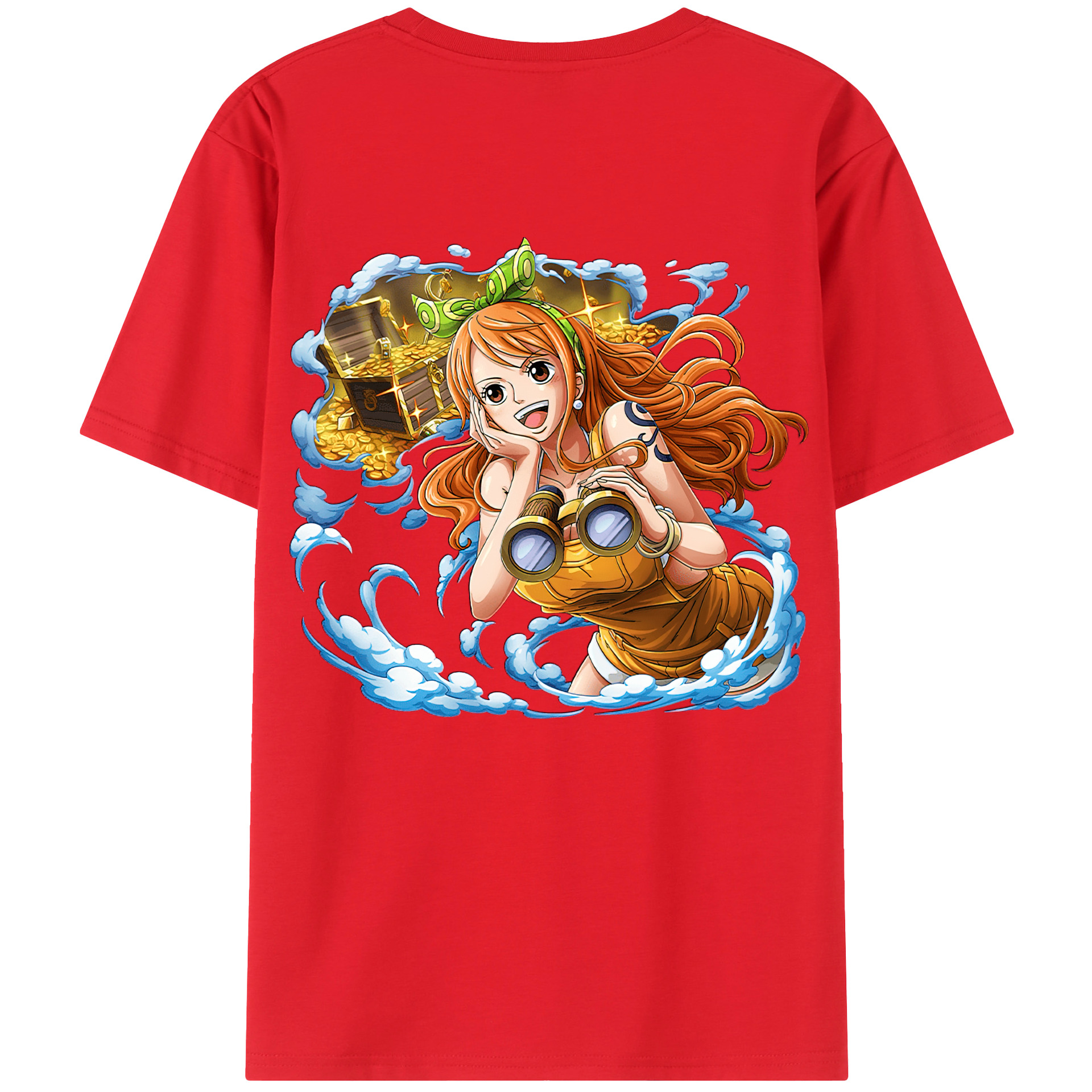 ワンピース ナミ ONE PIECE Nami 綿100％半袖Tシャツ（背面プリント）