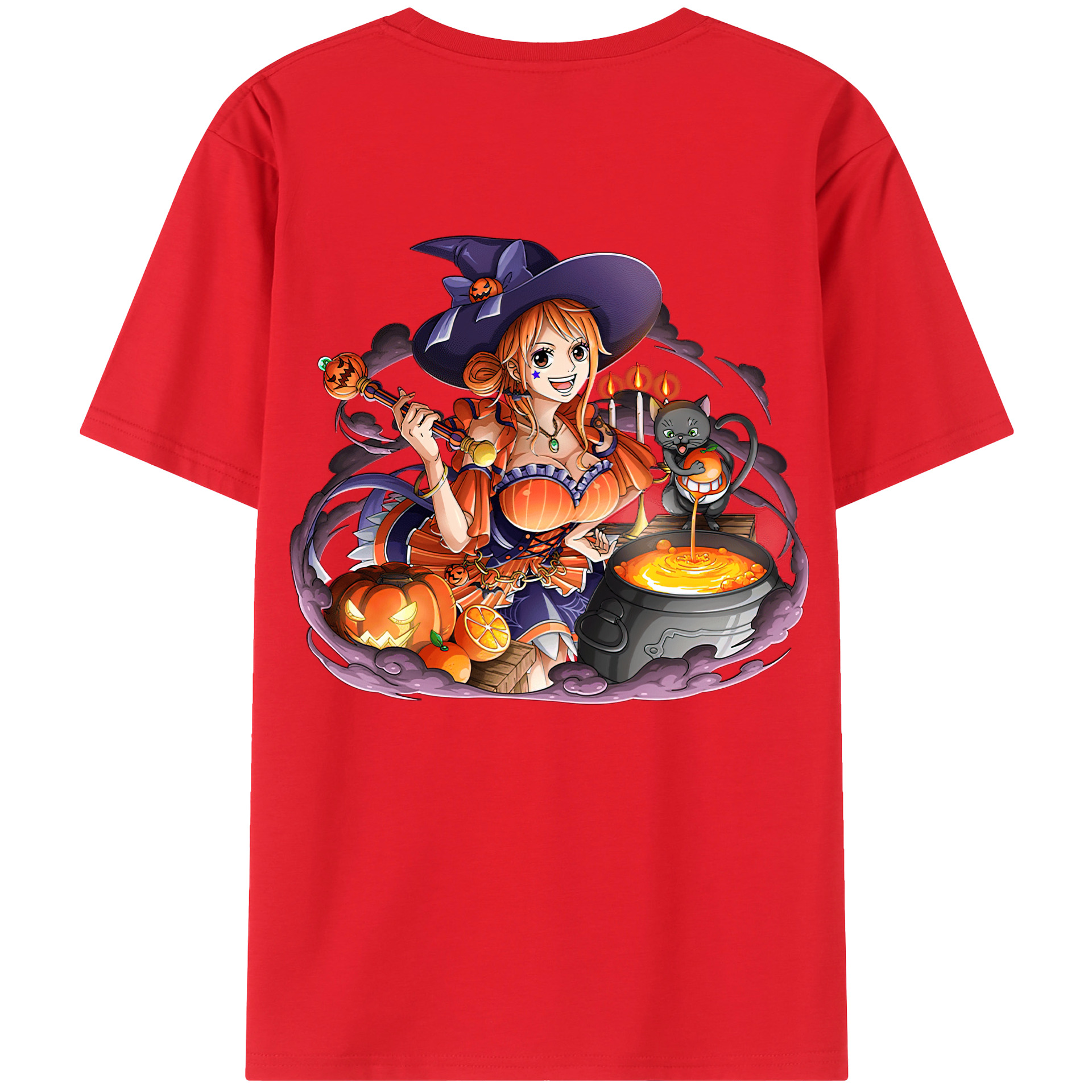 ワンピース ナミ ONE PIECE Nami 綿100％半袖Tシャツ（背面プリント）