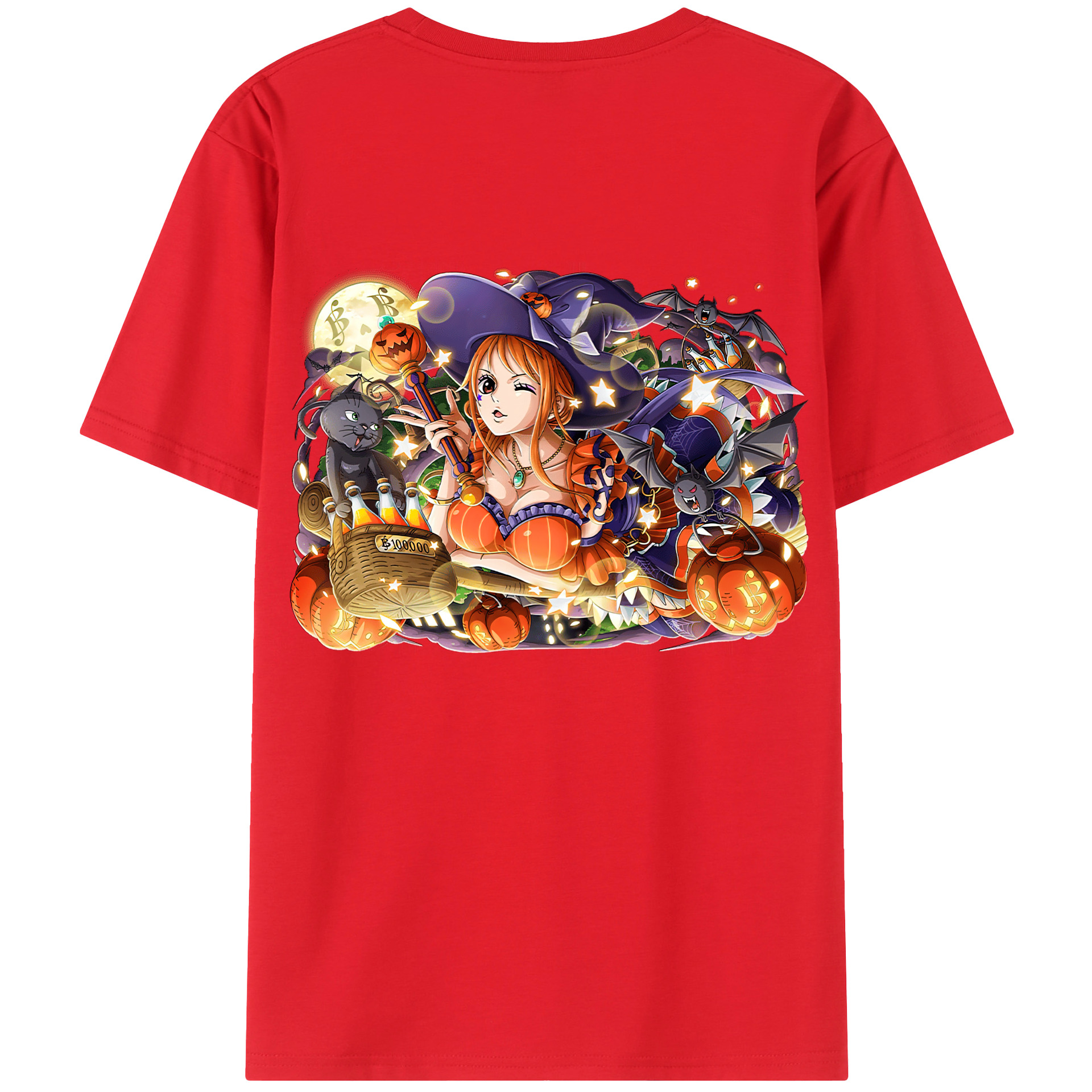 ワンピース ナミ ONE PIECE Nami 綿100％半袖Tシャツ（背面プリント）