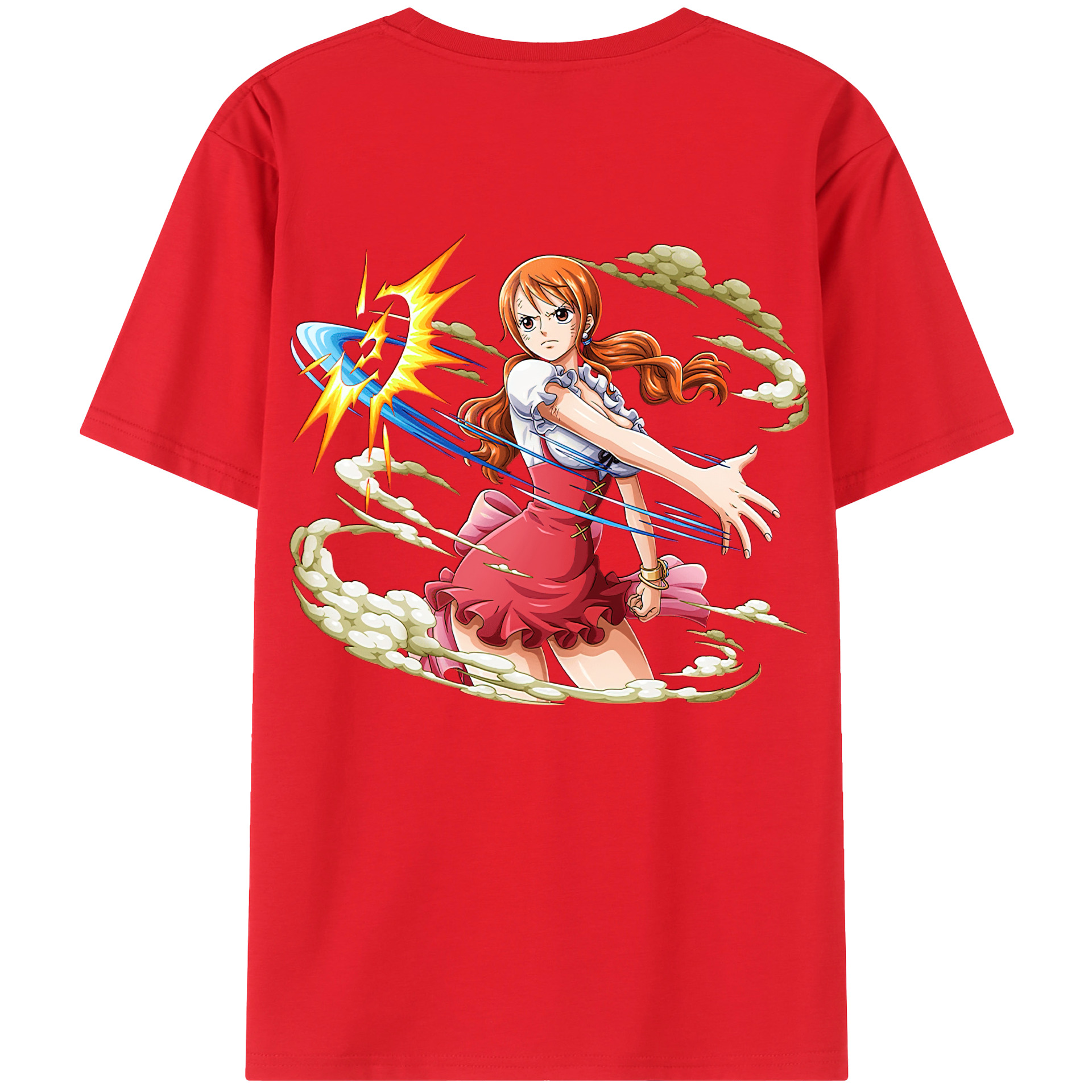 ワンピース ナミ ONE PIECE Nami 綿100％半袖Tシャツ（背面プリント）