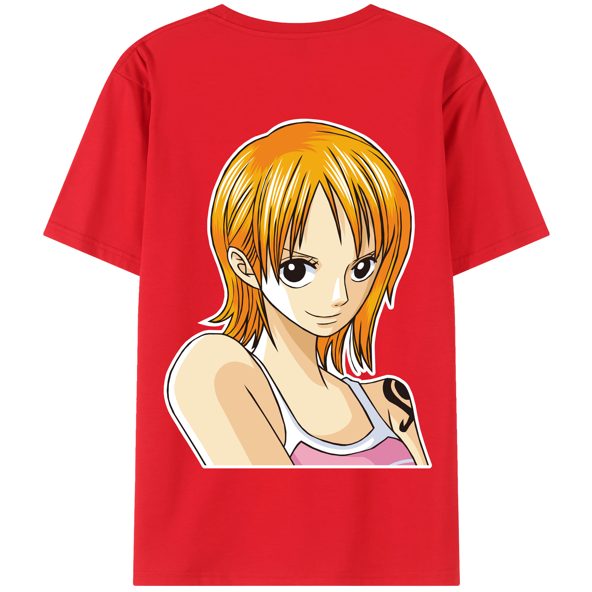 ワンピース ナミ ONE PIECE Nami 綿100％半袖Tシャツ（背面プリント）