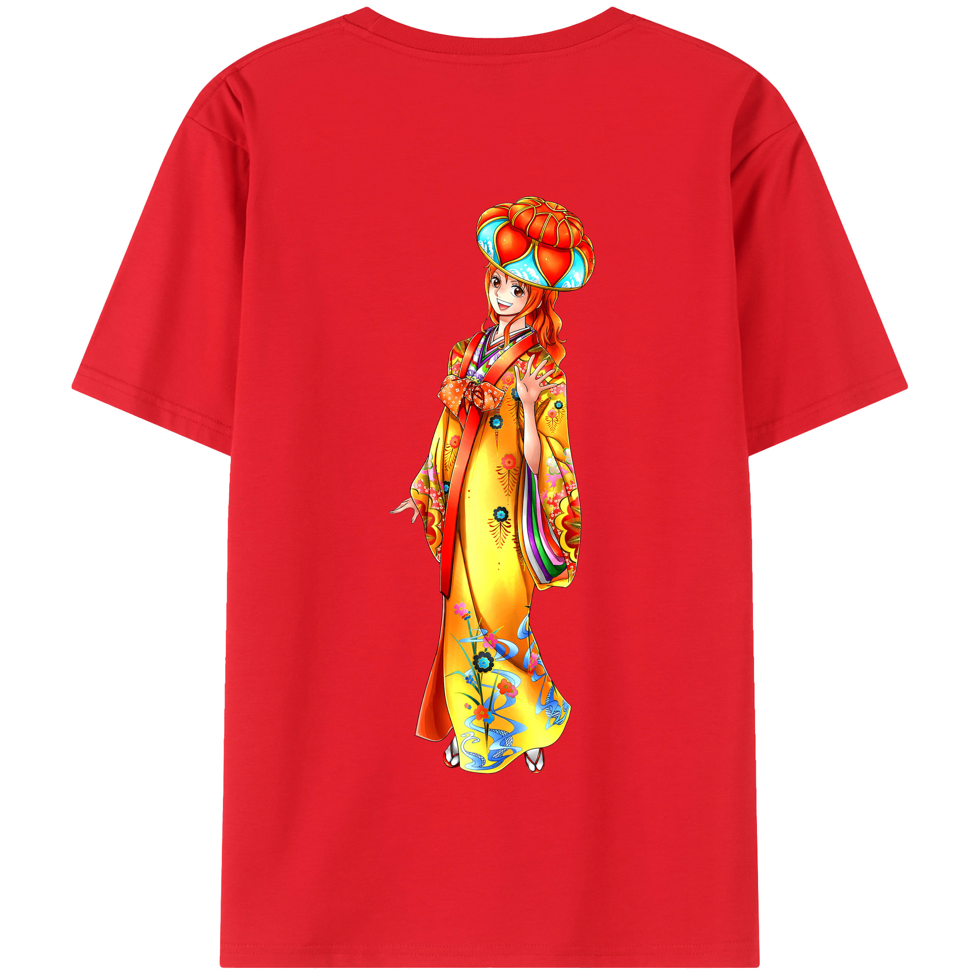 ワンピース ナミ ONE PIECE Nami 綿100％半袖Tシャツ（背面プリント）
