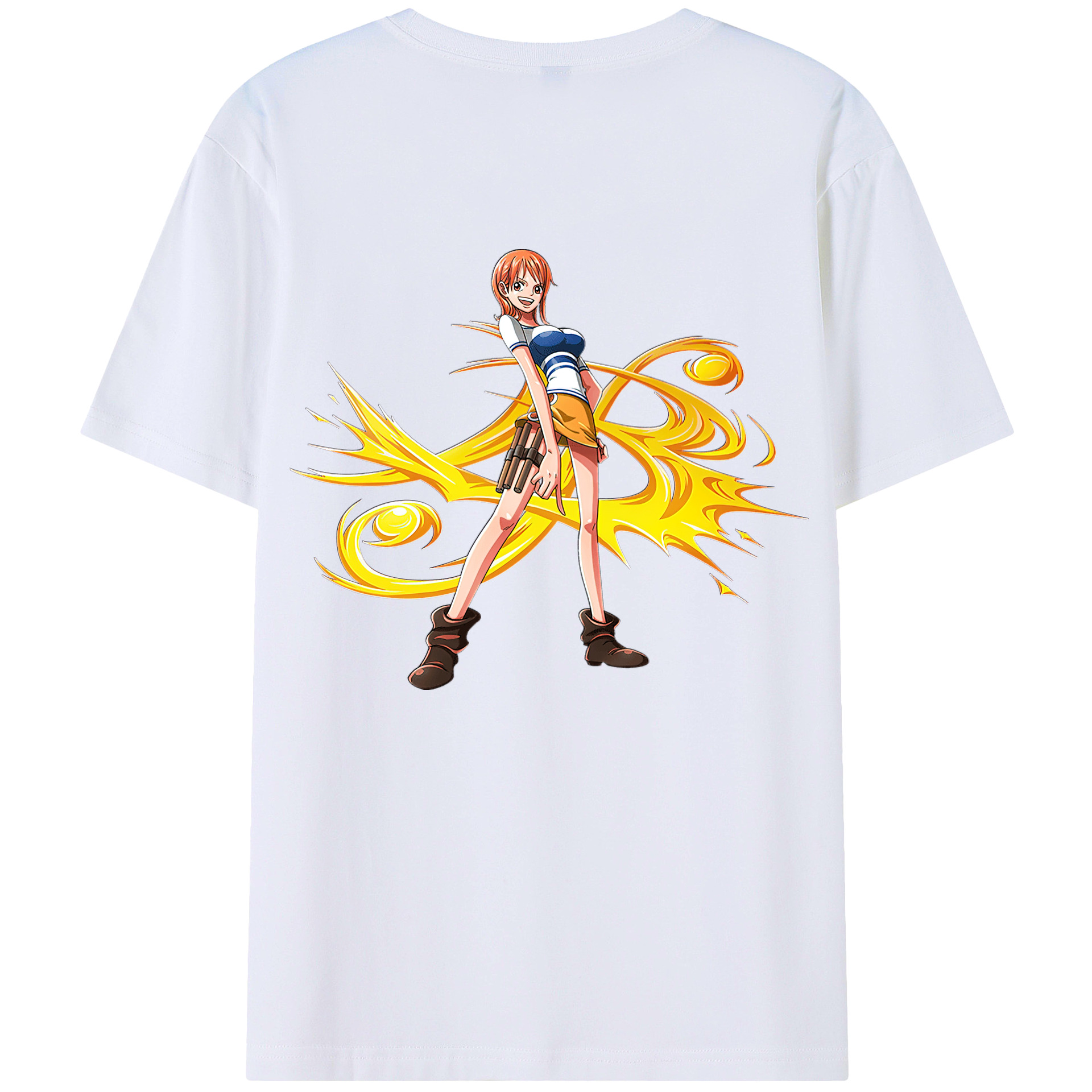 ワンピース ナミ ONE PIECE Nami 綿100％半袖Tシャツ（背面プリント）