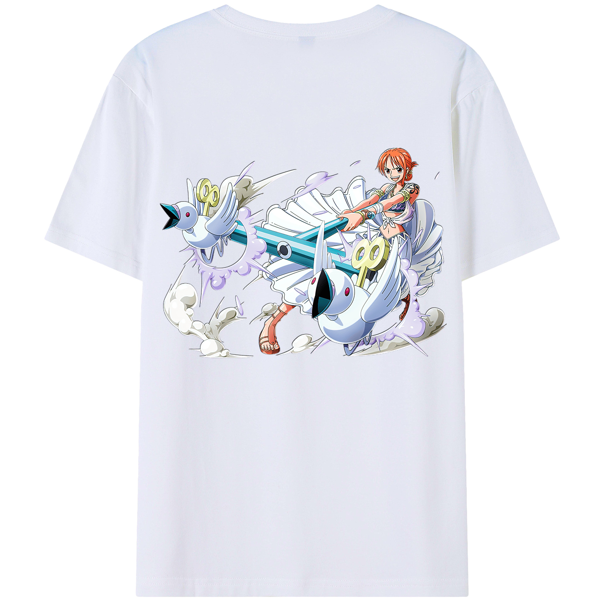 ワンピース ナミ ONE PIECE Nami 綿100％半袖Tシャツ（背面プリント）
