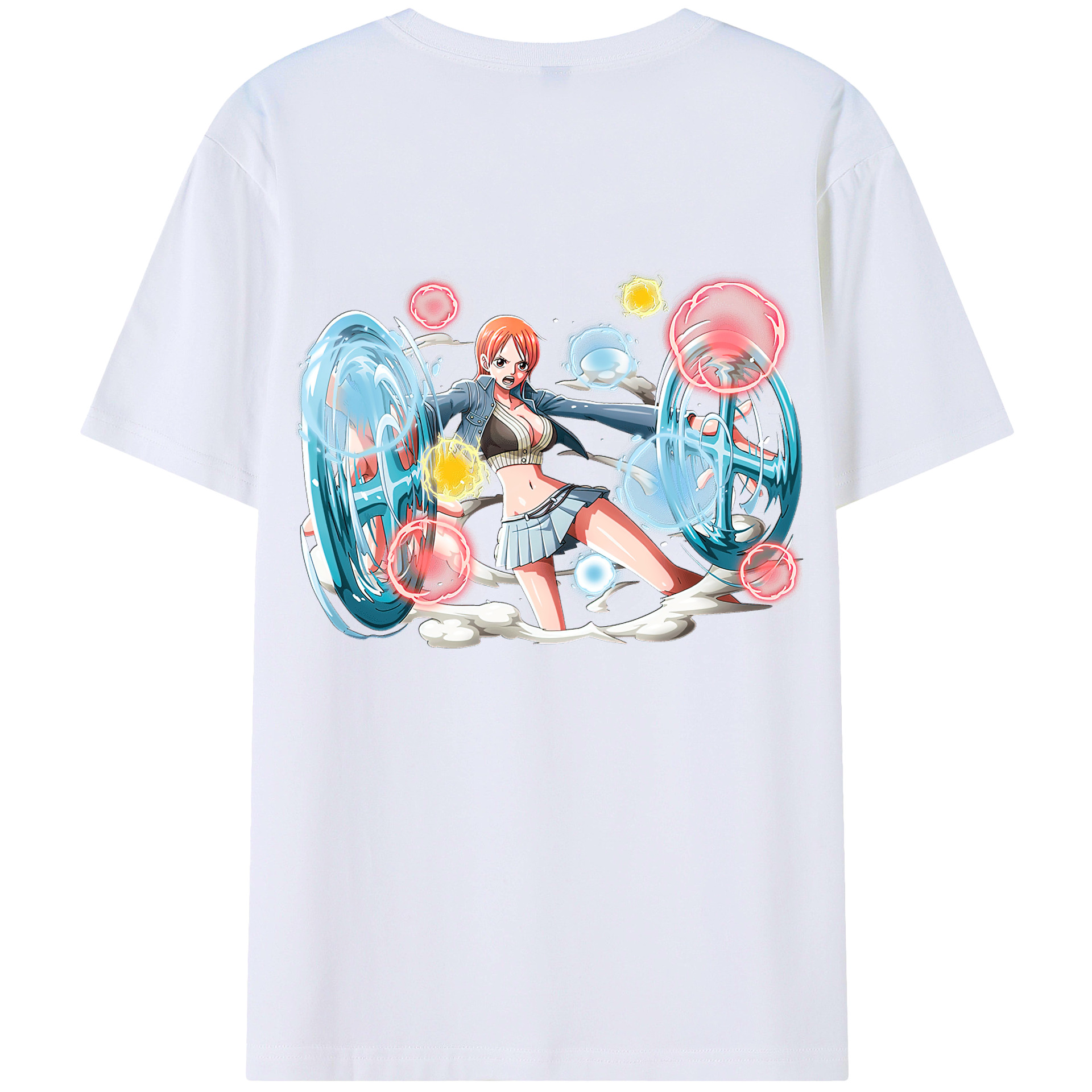 ワンピース ナミ ONE PIECE Nami 綿100％半袖Tシャツ（背面プリント）