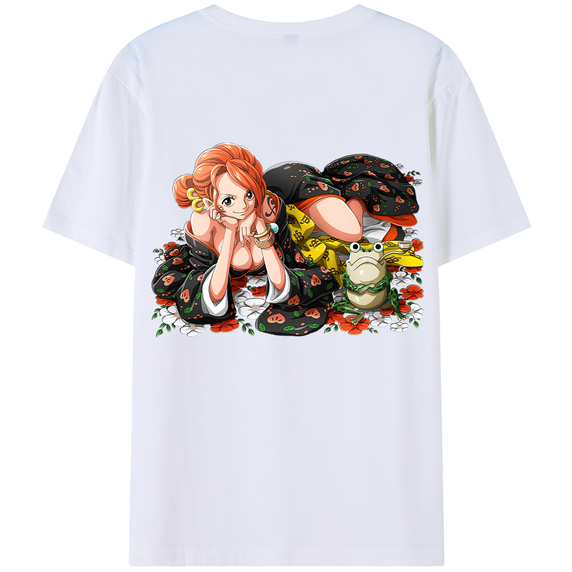 ワンピース ナミ ONE PIECE Nami 綿100％半袖Tシャツ（背面プリント）
