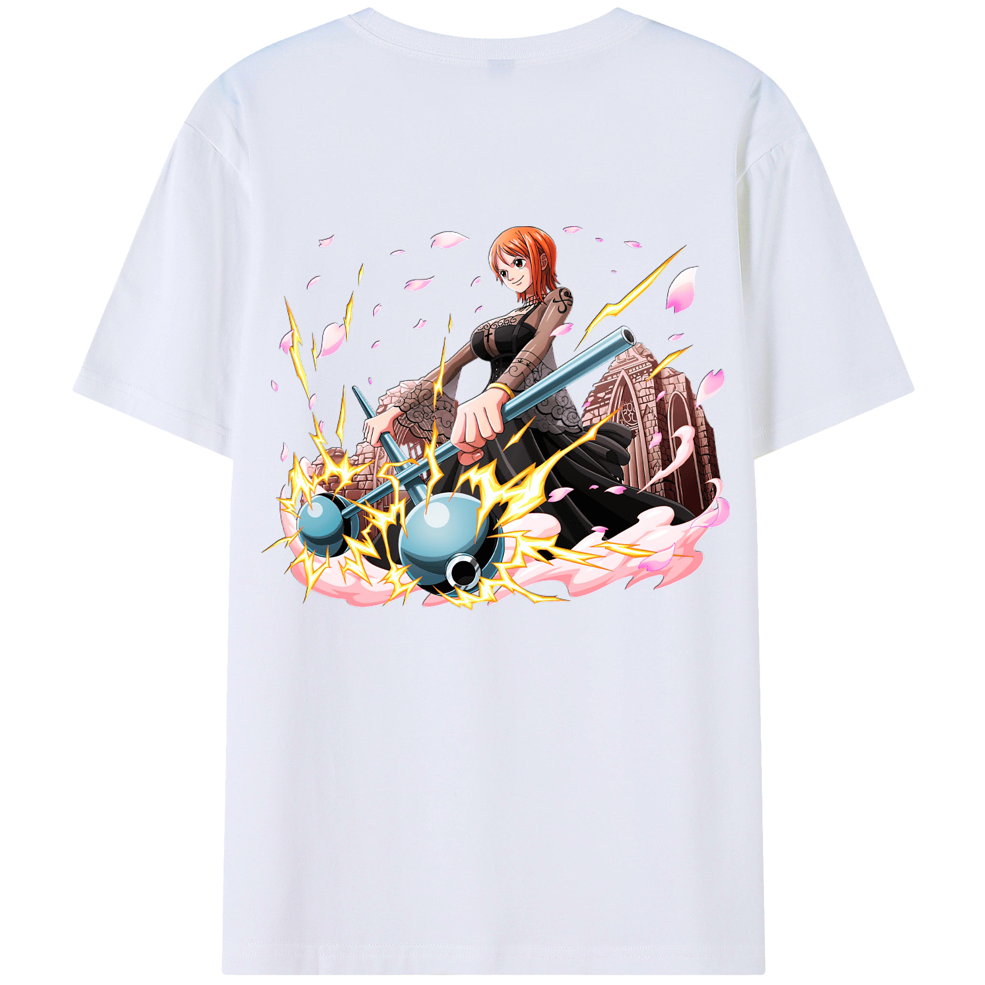 ワンピース ナミ ONE PIECE Nami 綿100％半袖Tシャツ（背面プリント）