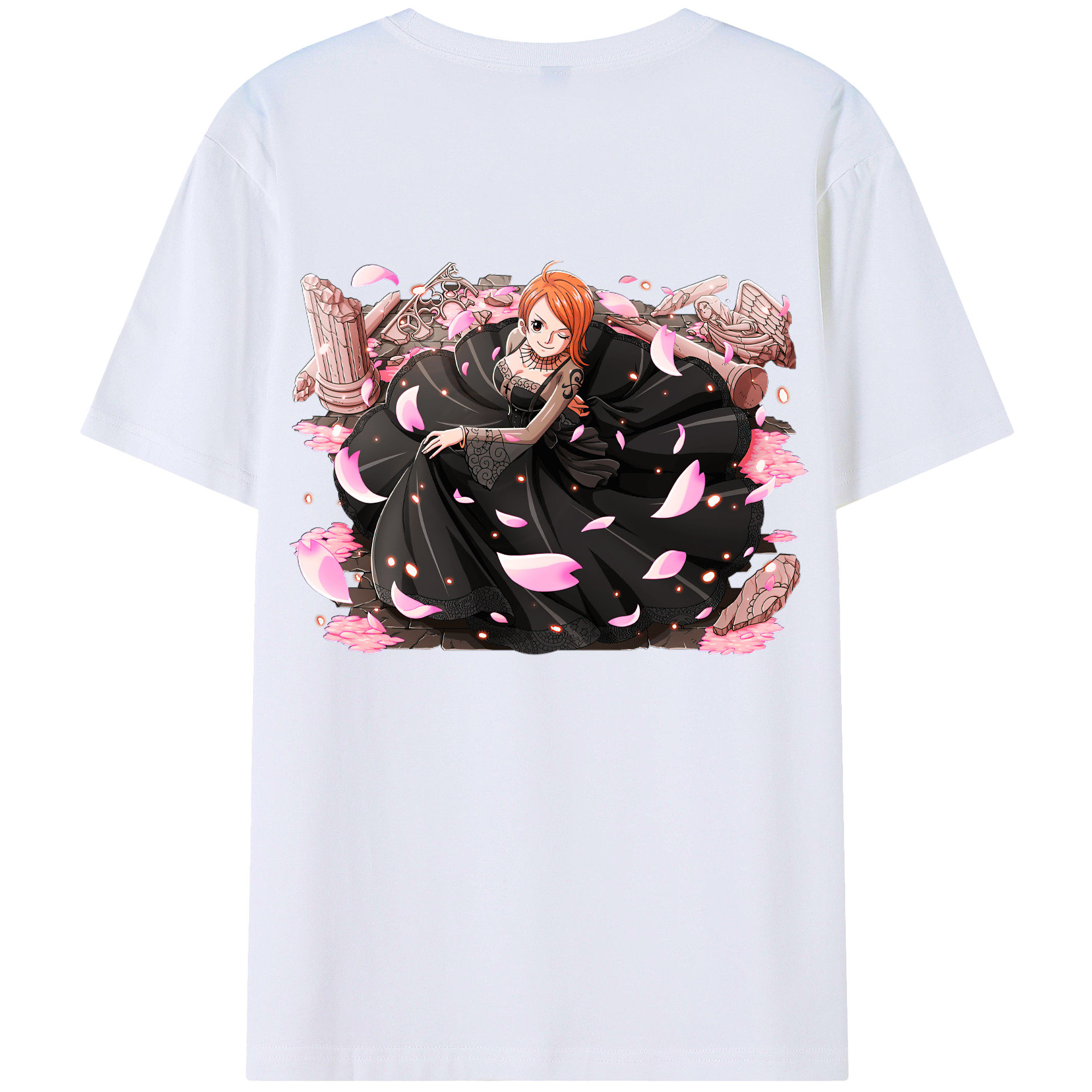 ワンピース ナミ ONE PIECE Nami 綿100％半袖Tシャツ（背面プリント）