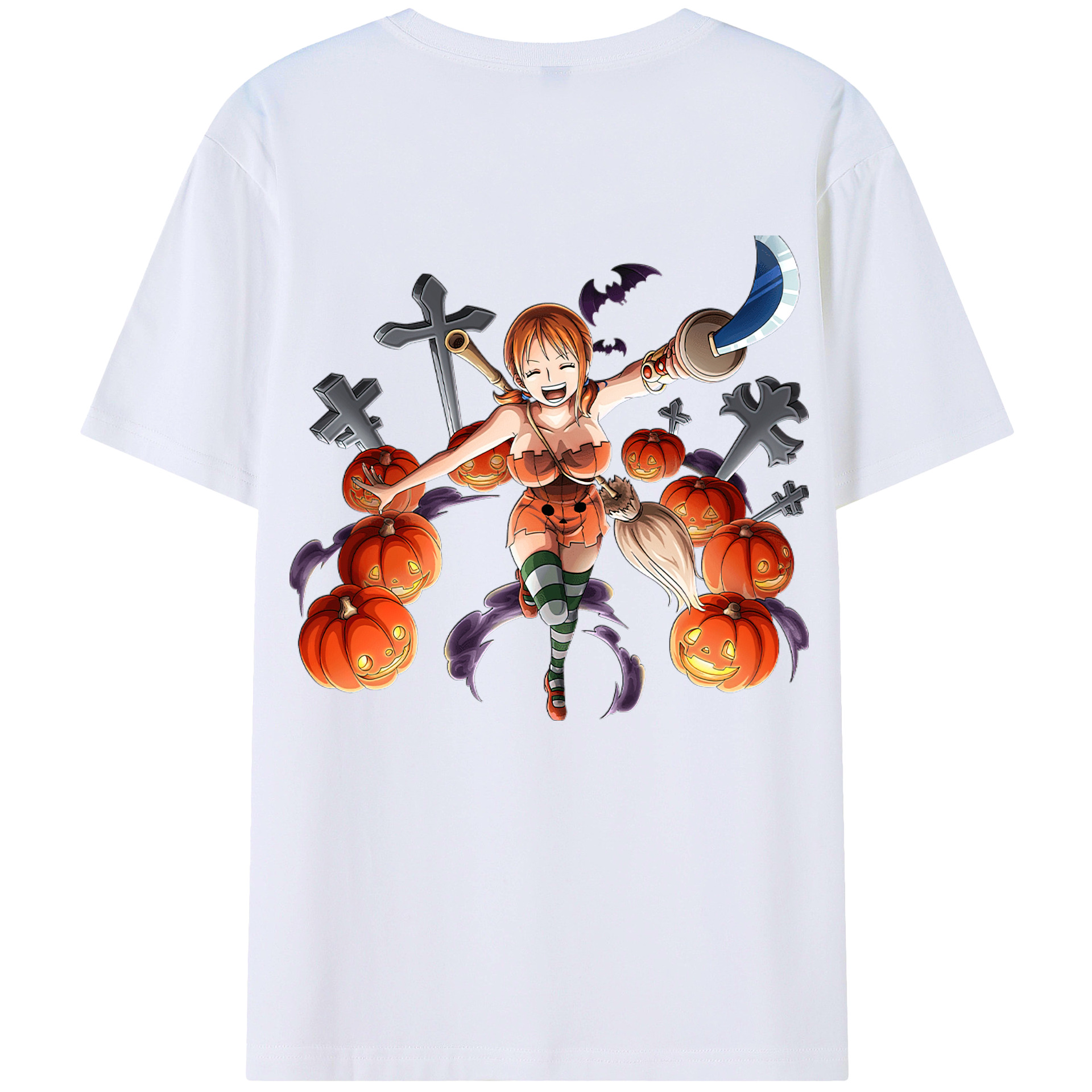 ワンピース ナミ ONE PIECE Nami 綿100％半袖Tシャツ（背面プリント）