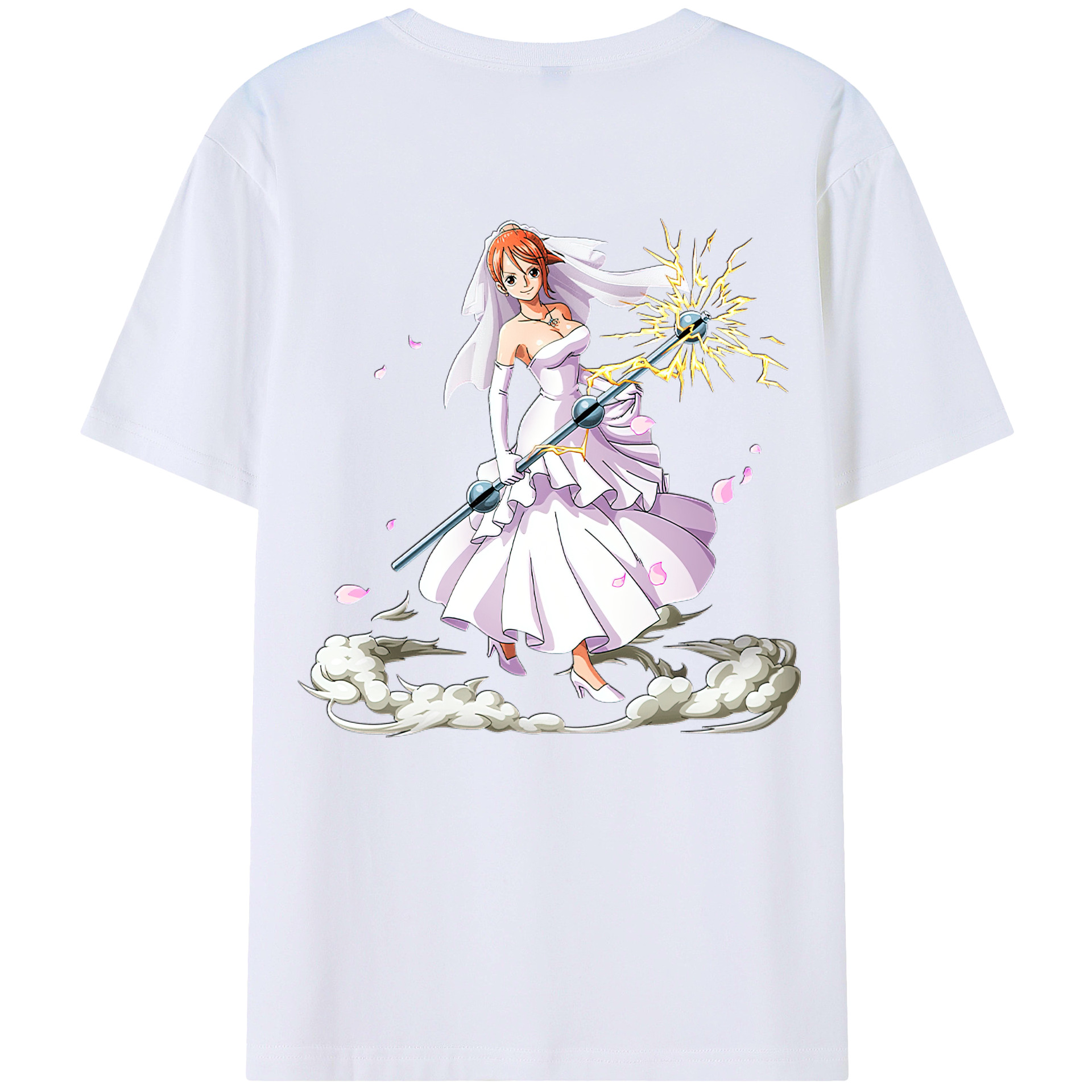 ワンピース ナミ ONE PIECE Nami 綿100％半袖Tシャツ（背面プリント）