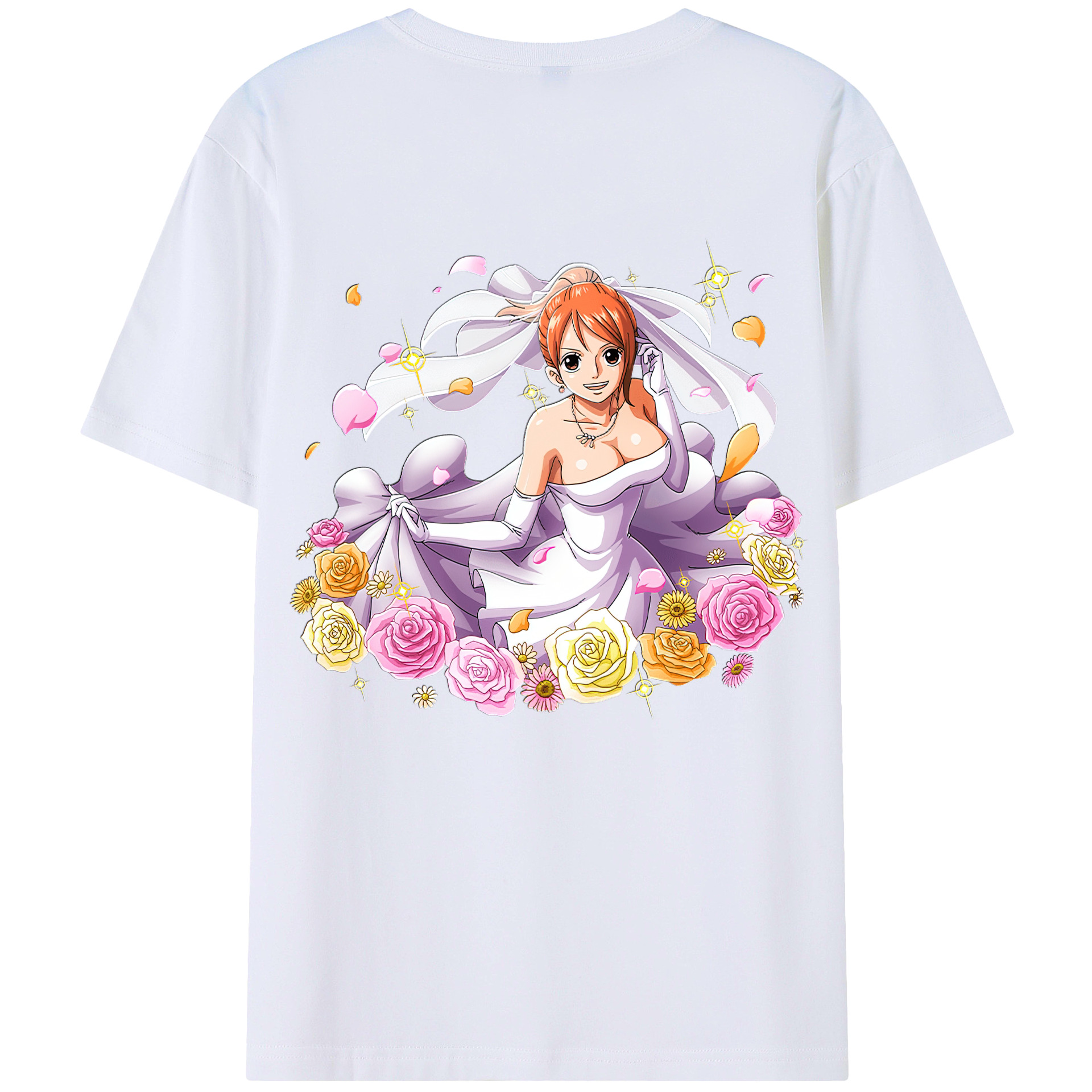 ワンピース ナミ ONE PIECE Nami 綿100％半袖Tシャツ（背面プリント）