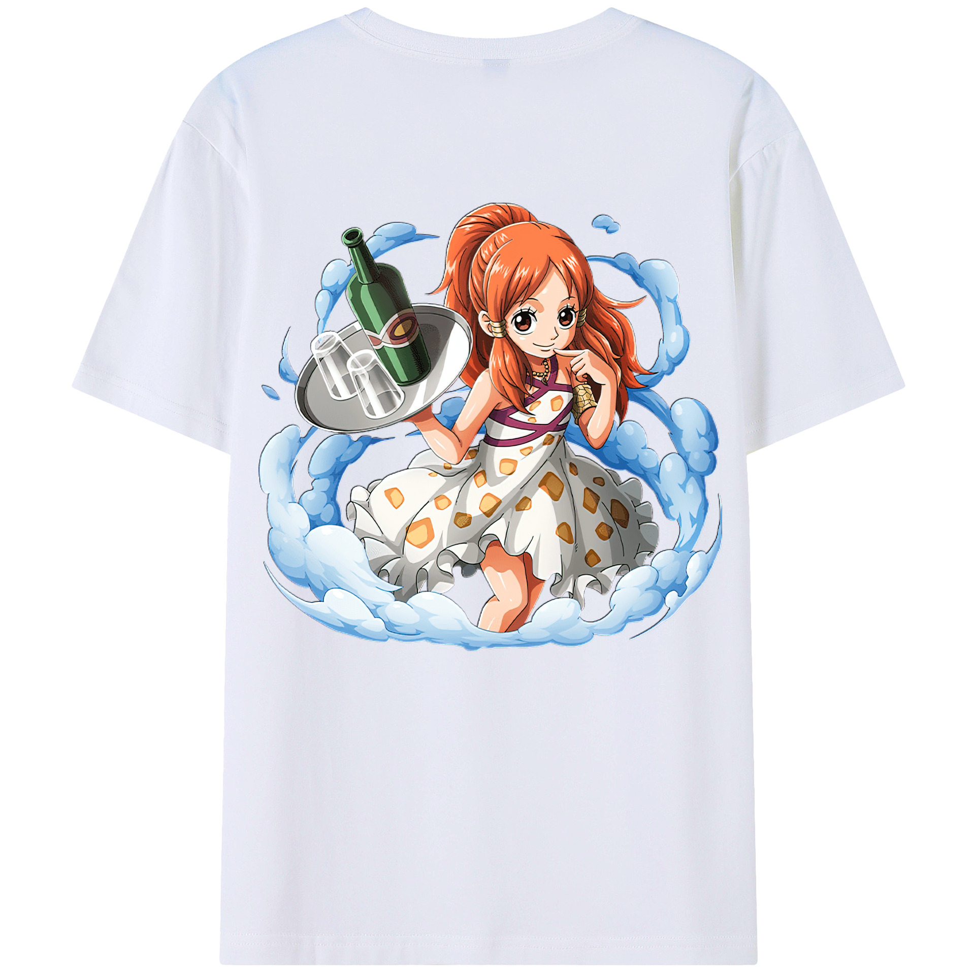 ワンピース ナミ ONE PIECE Nami 綿100％半袖Tシャツ（背面プリント）