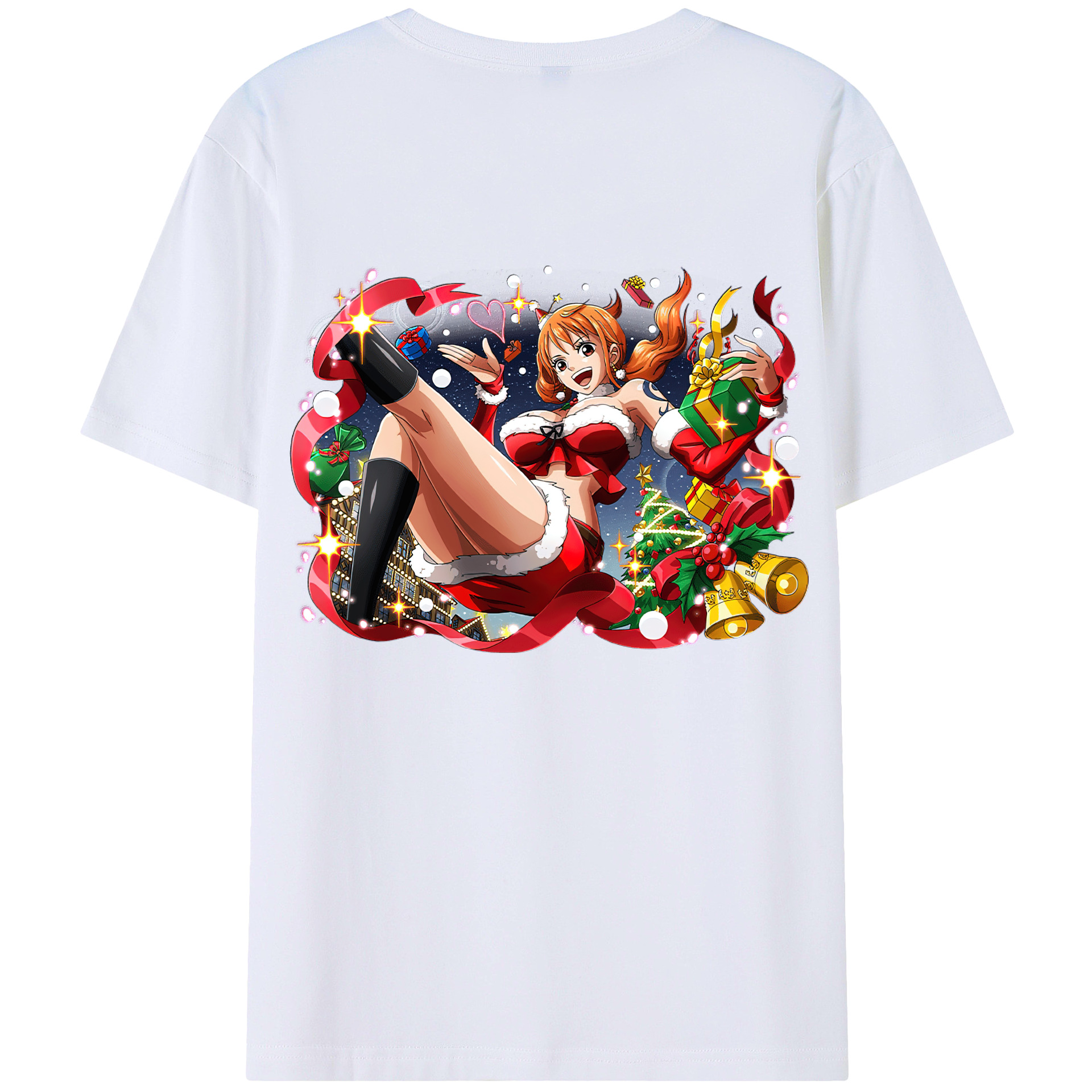 ワンピース ナミ ONE PIECE Nami 綿100％半袖Tシャツ（背面プリント）