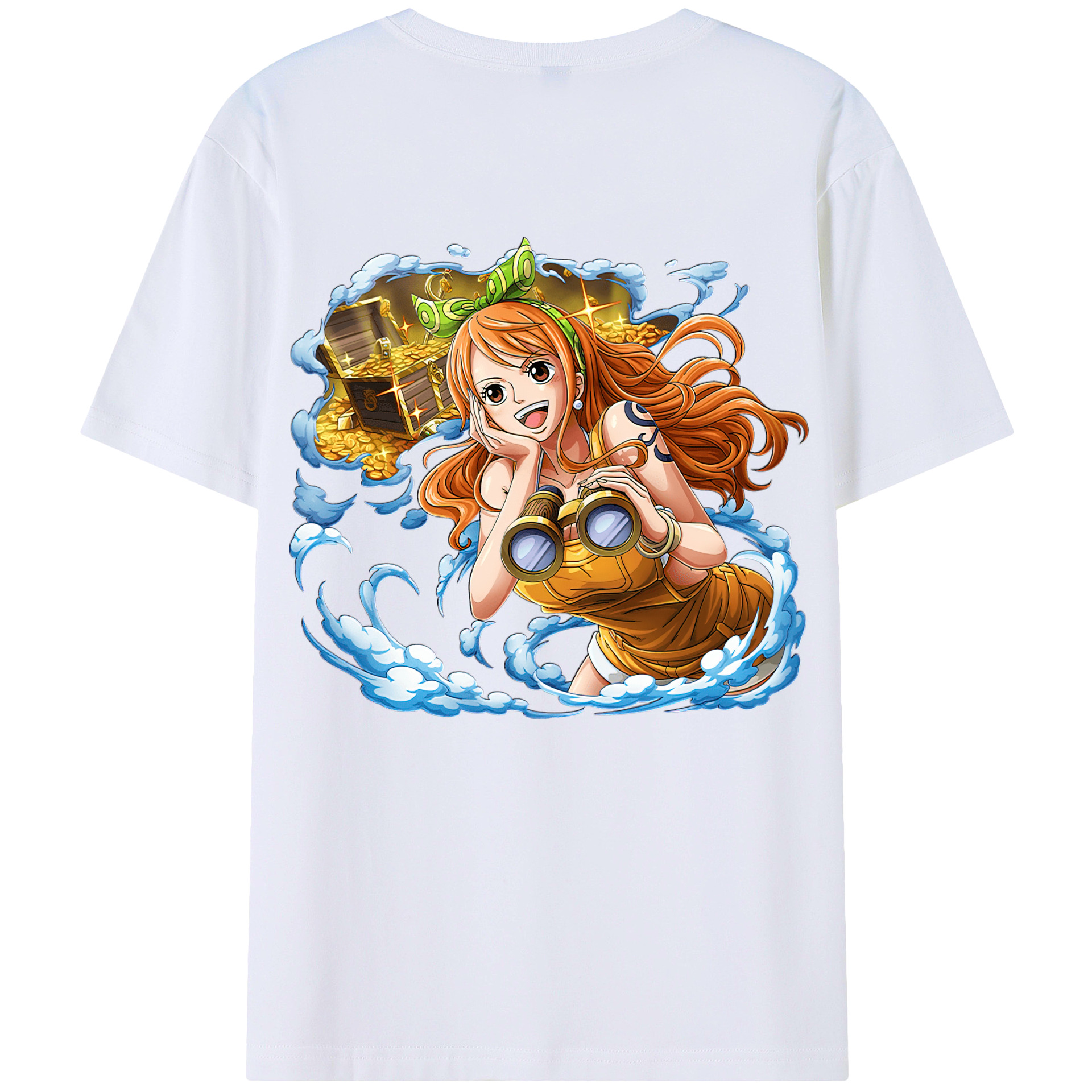 ワンピース ナミ ONE PIECE Nami 綿100％半袖Tシャツ（背面プリント）