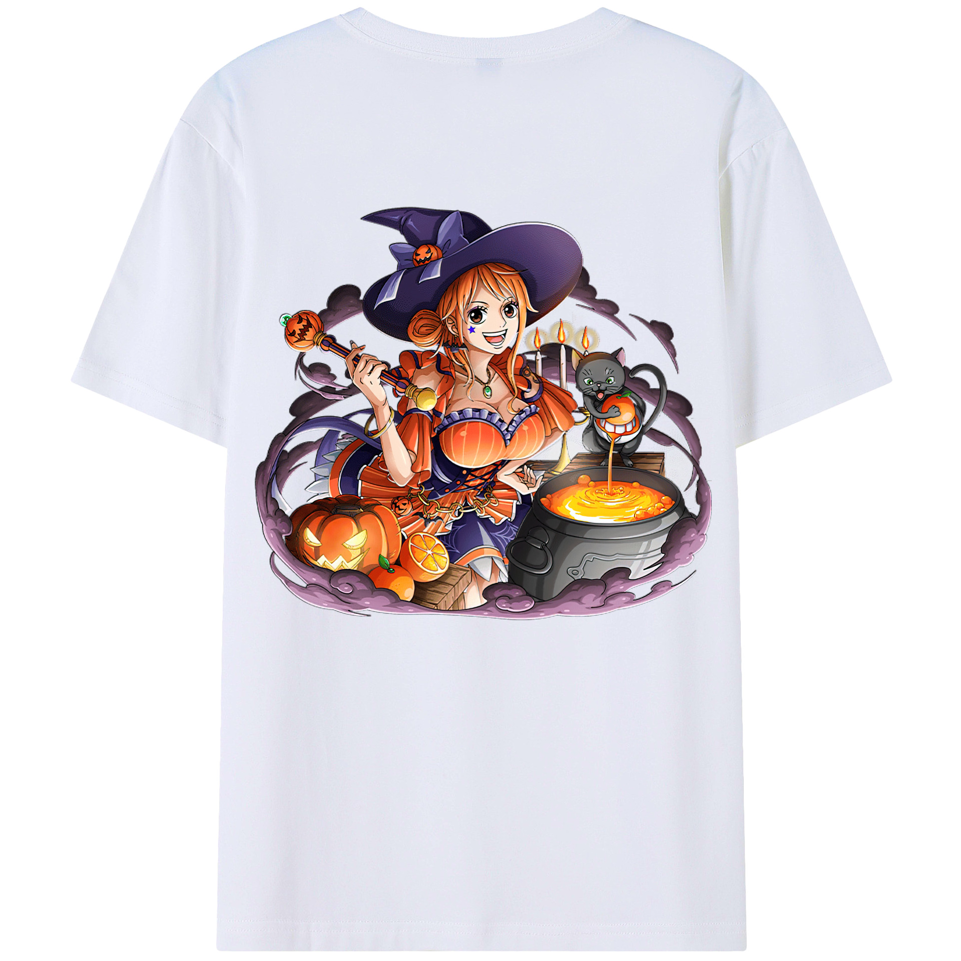 ワンピース ナミ ONE PIECE Nami 綿100％半袖Tシャツ（背面プリント）