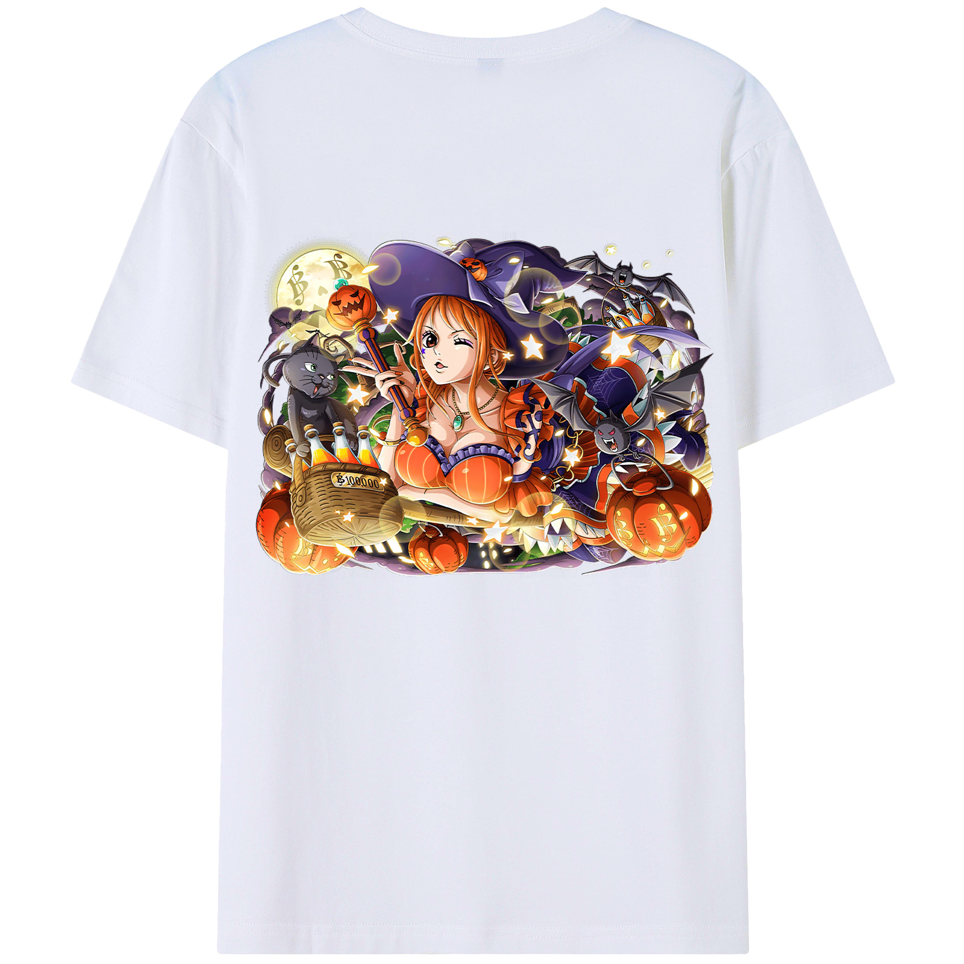 ワンピース ナミ ONE PIECE Nami 綿100％半袖Tシャツ（背面プリント）