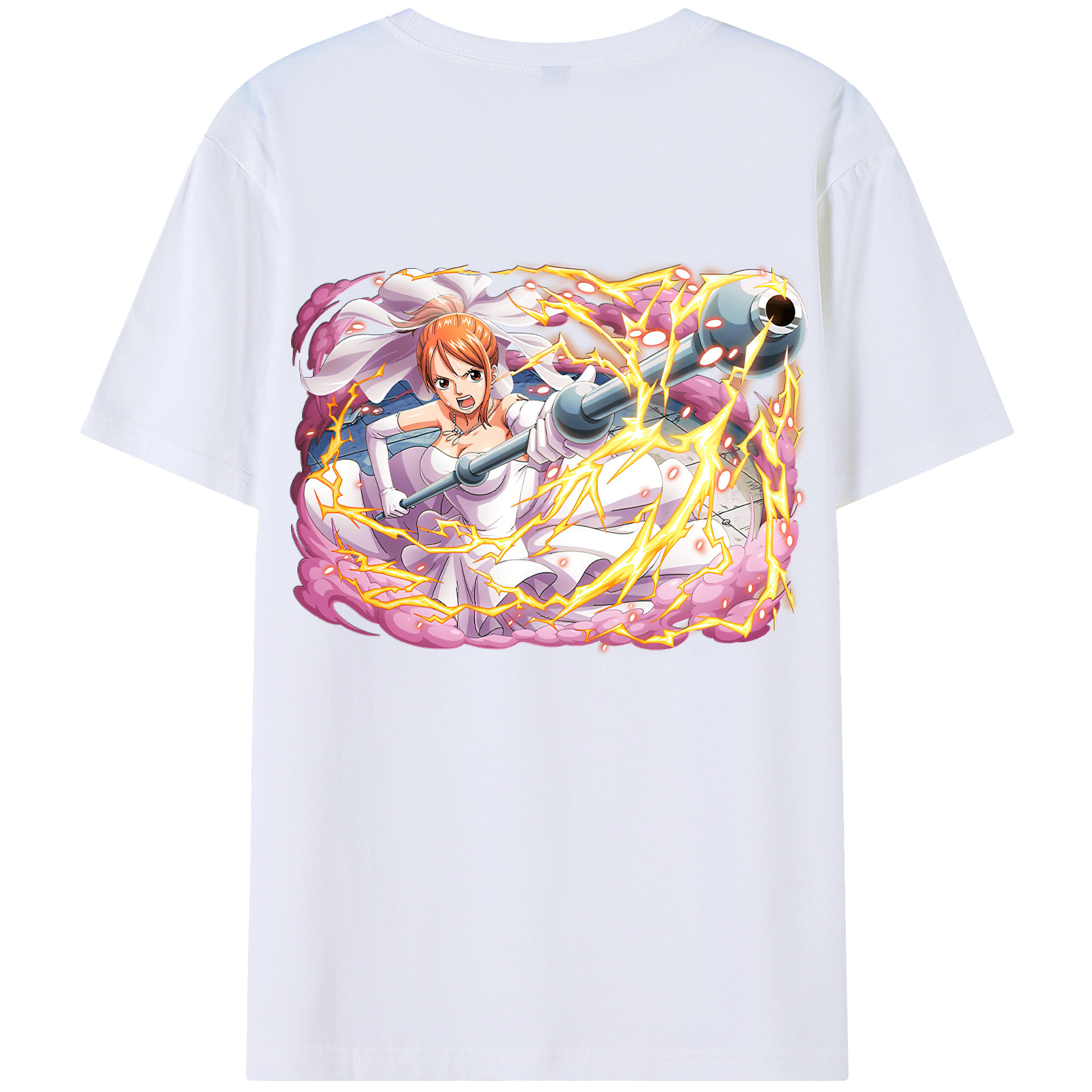 ワンピース ナミ ONE PIECE Nami 綿100％半袖Tシャツ（背面プリント）