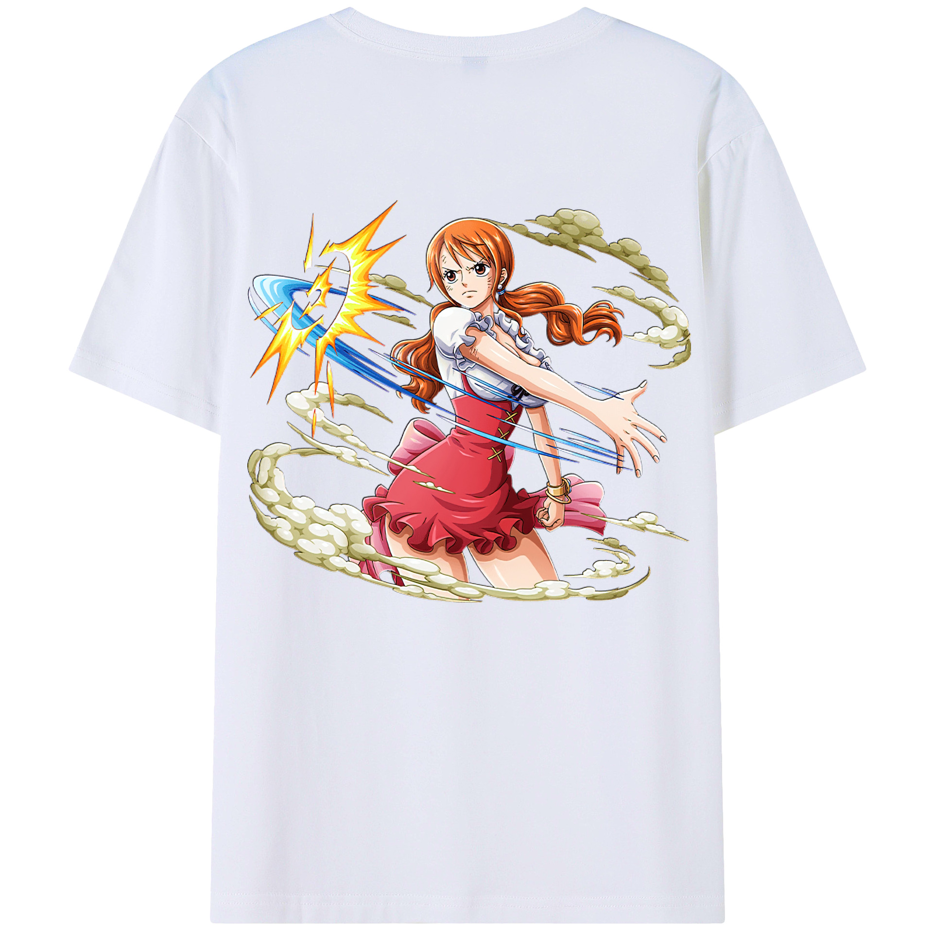 ワンピース ナミ ONE PIECE Nami 綿100％半袖Tシャツ（背面プリント）