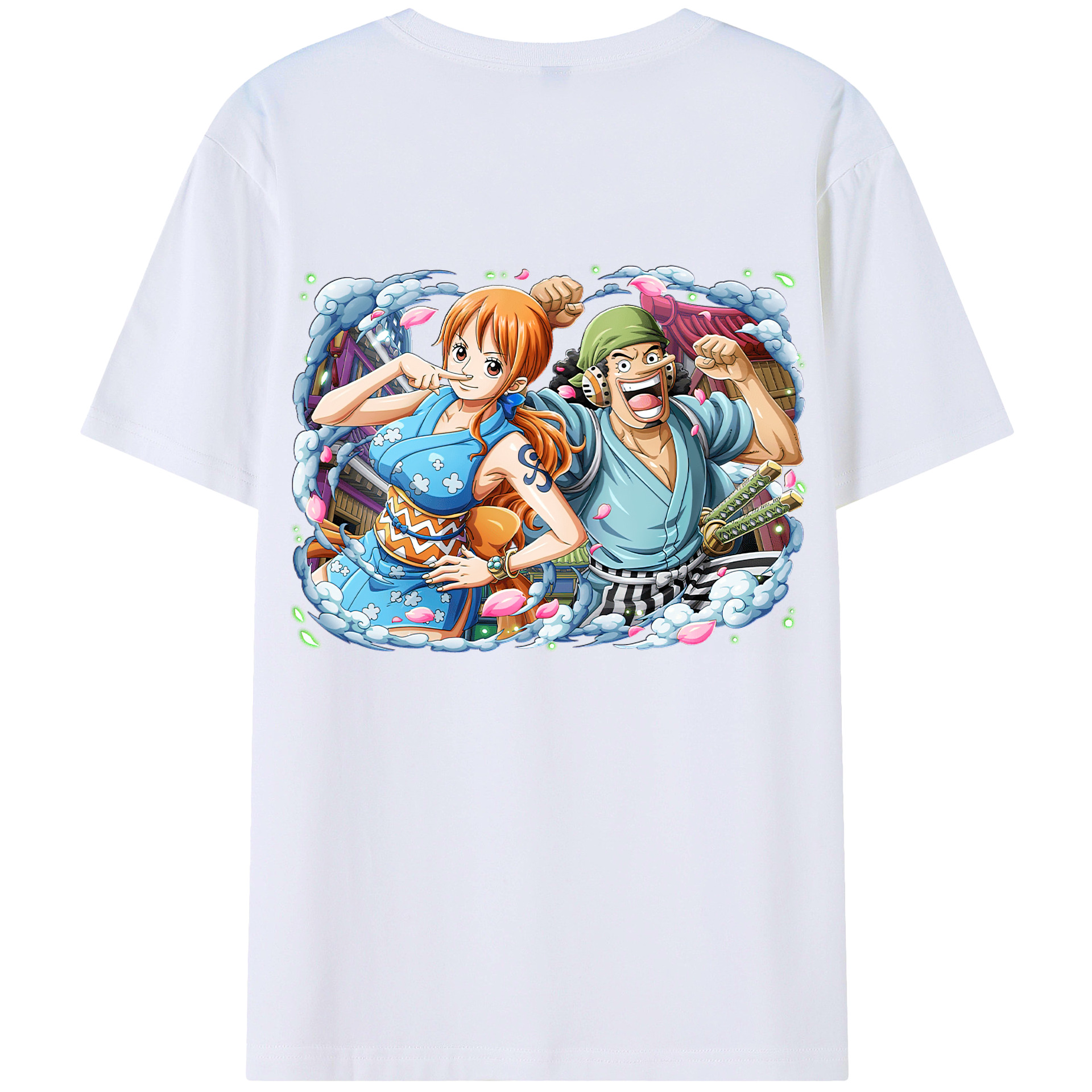 ワンピース ナミ ONE PIECE Nami 綿100％半袖Tシャツ（背面プリント）