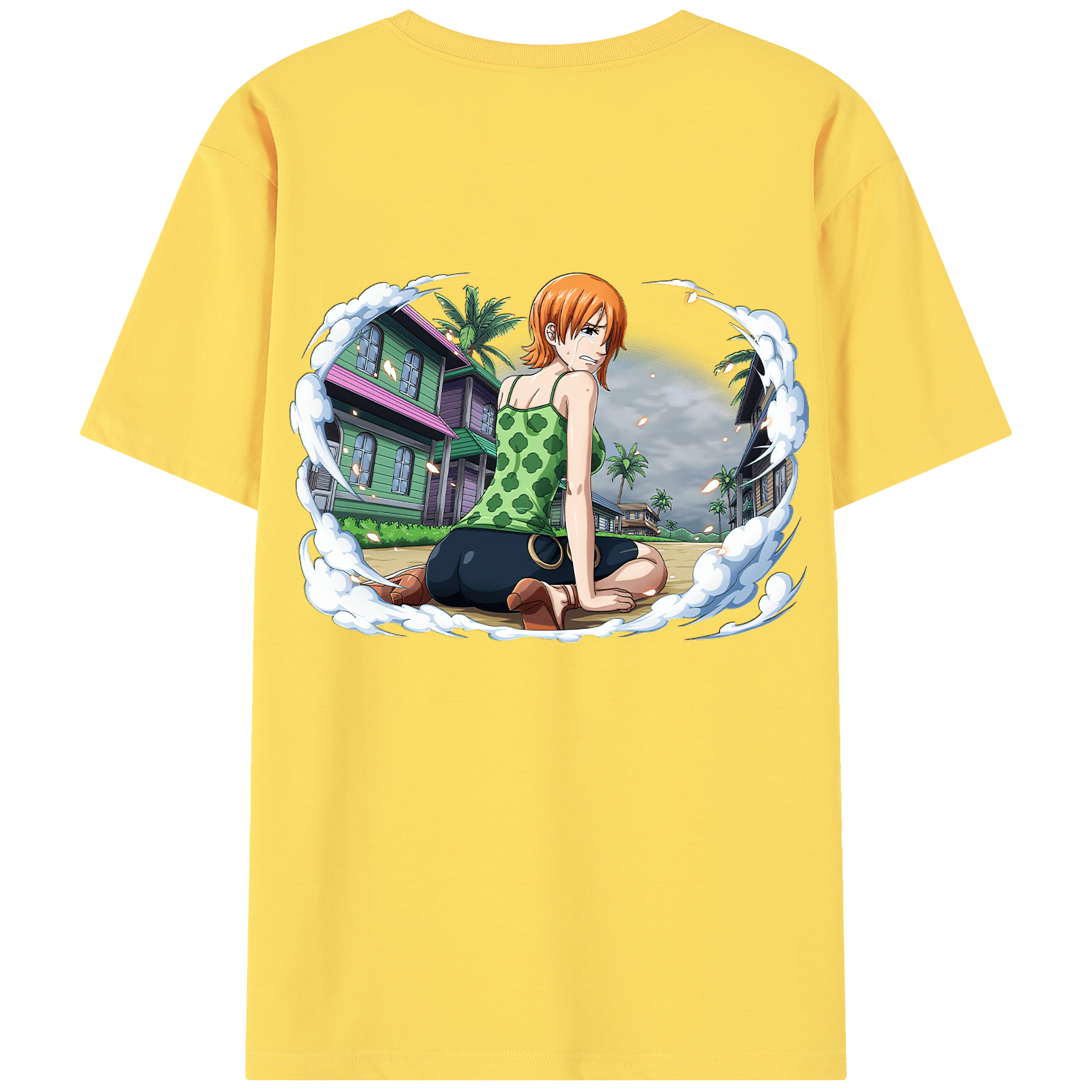 ワンピース ナミ ONE PIECE Nami 綿100％半袖Tシャツ（背面プリント）