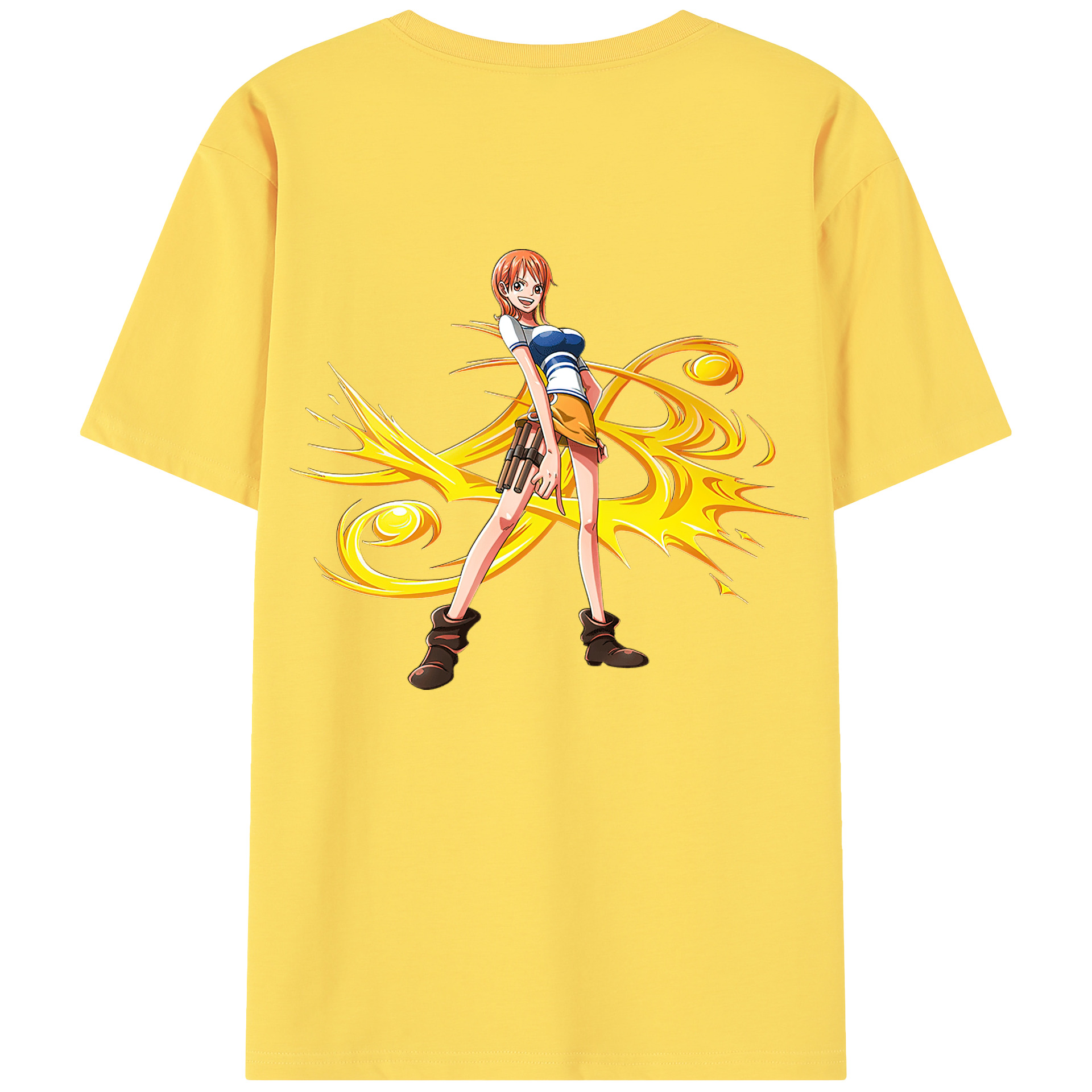 ワンピース ナミ ONE PIECE Nami 綿100％半袖Tシャツ（背面プリント）