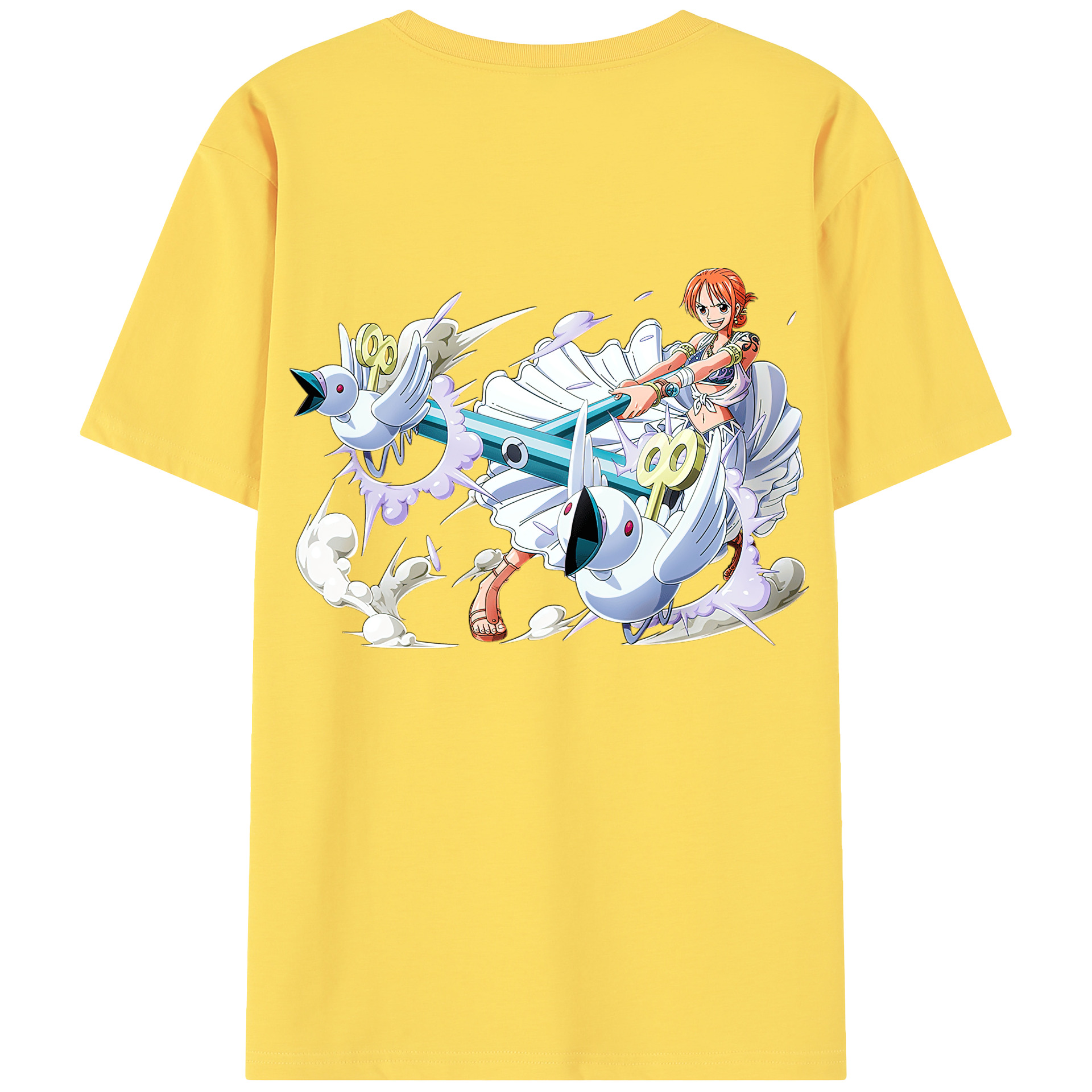 ワンピース ナミ ONE PIECE Nami 綿100％半袖Tシャツ（背面プリント）