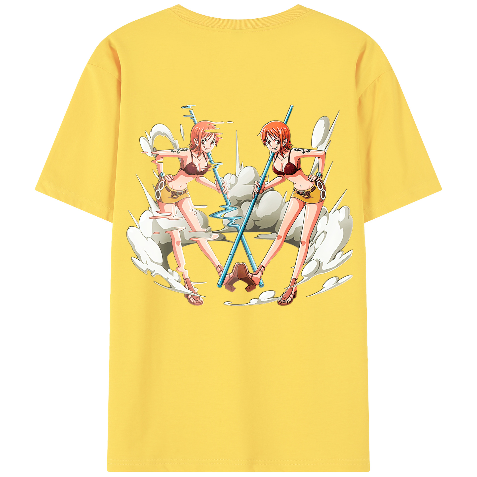 ワンピース ナミ ONE PIECE Nami 綿100％半袖Tシャツ（背面プリント）