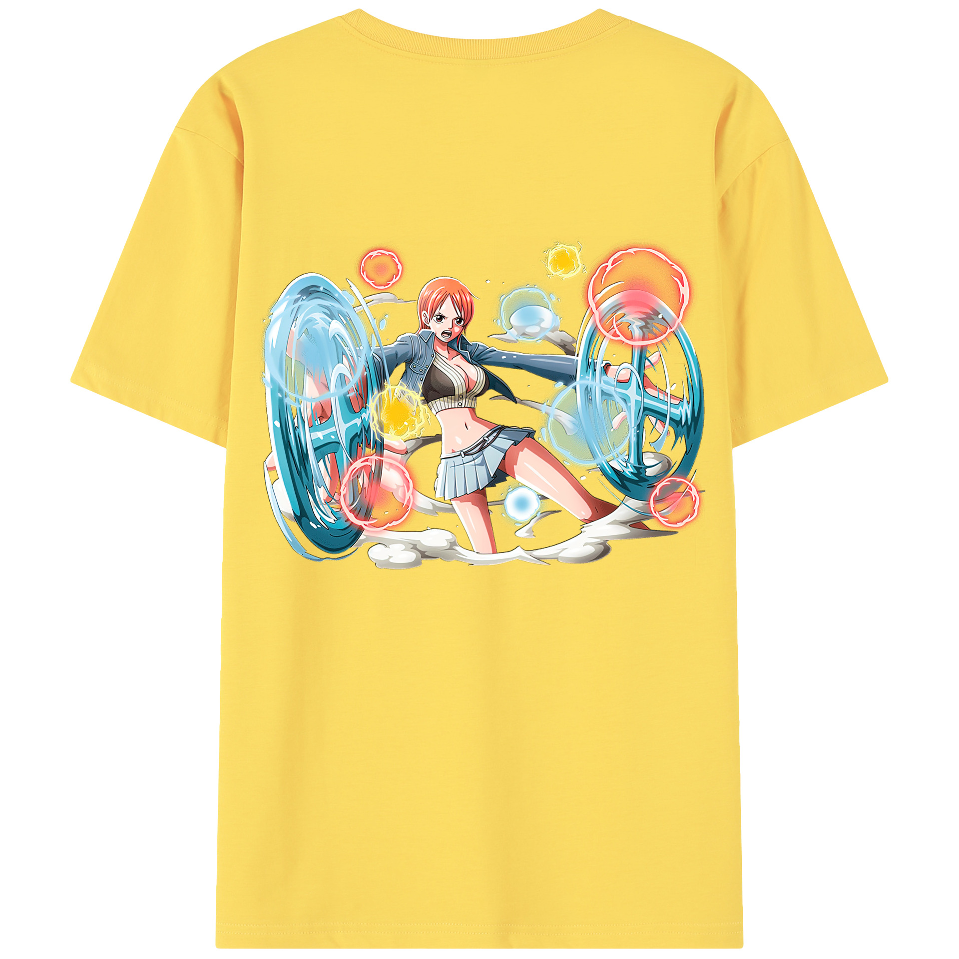 ワンピース ナミ ONE PIECE Nami 綿100％半袖Tシャツ（背面プリント）