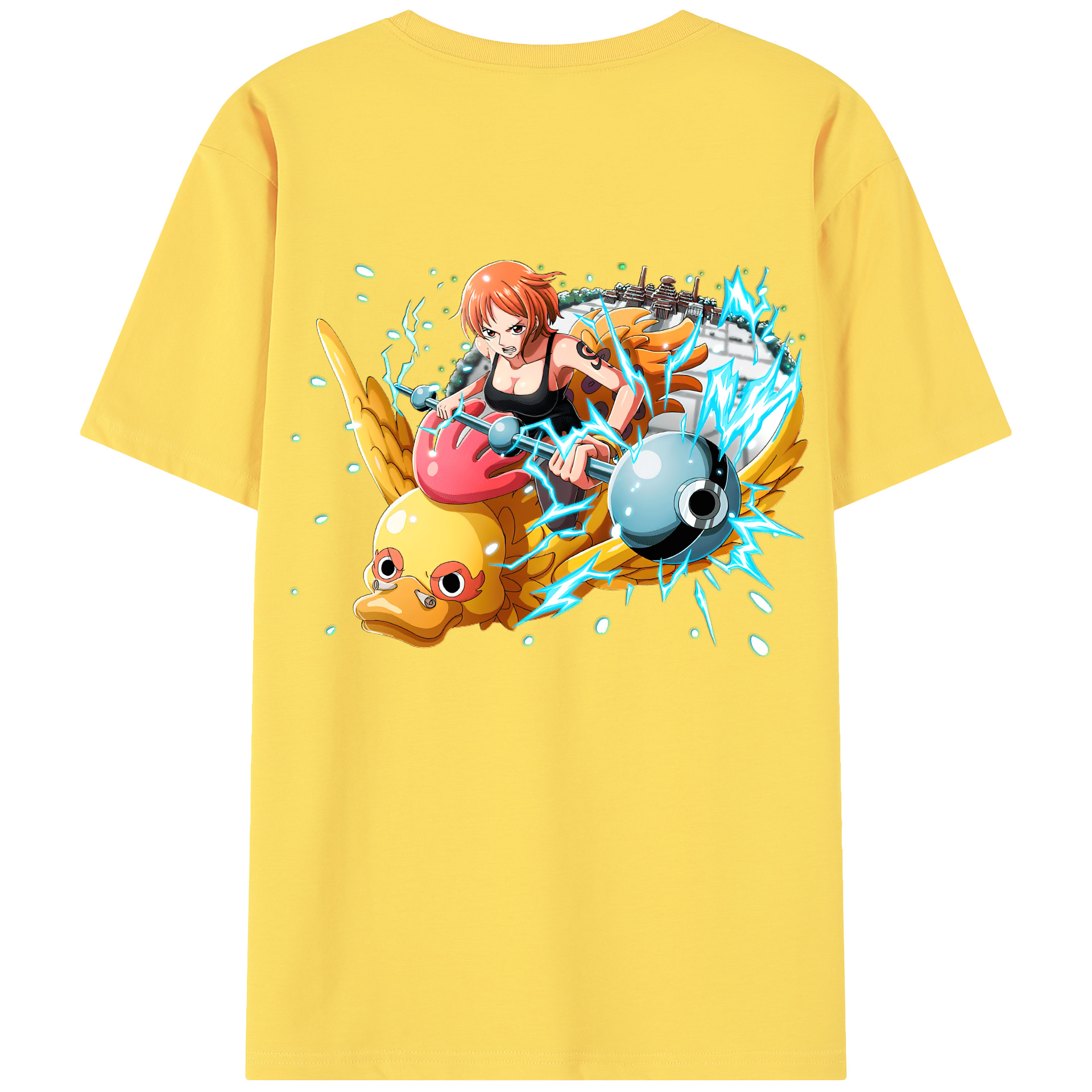 ワンピース ナミ ONE PIECE Nami 綿100％半袖Tシャツ（背面プリント）