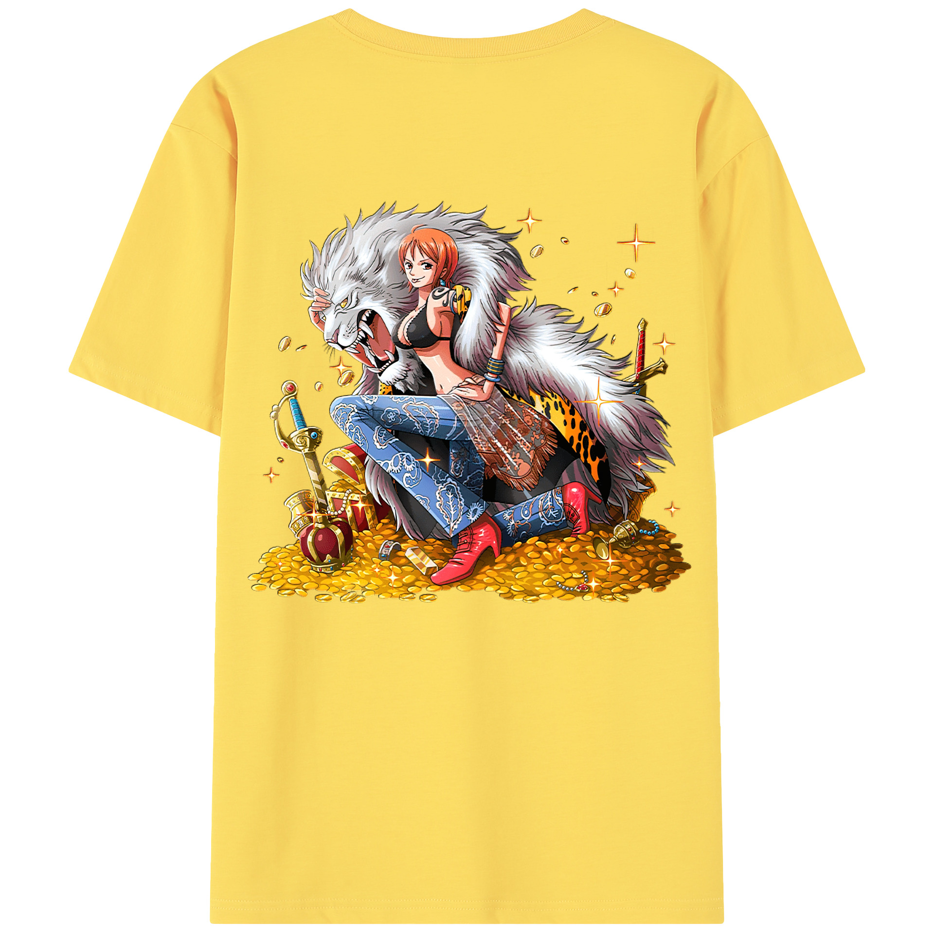 ワンピース ナミ ONE PIECE Nami 綿100％半袖Tシャツ（背面プリント）