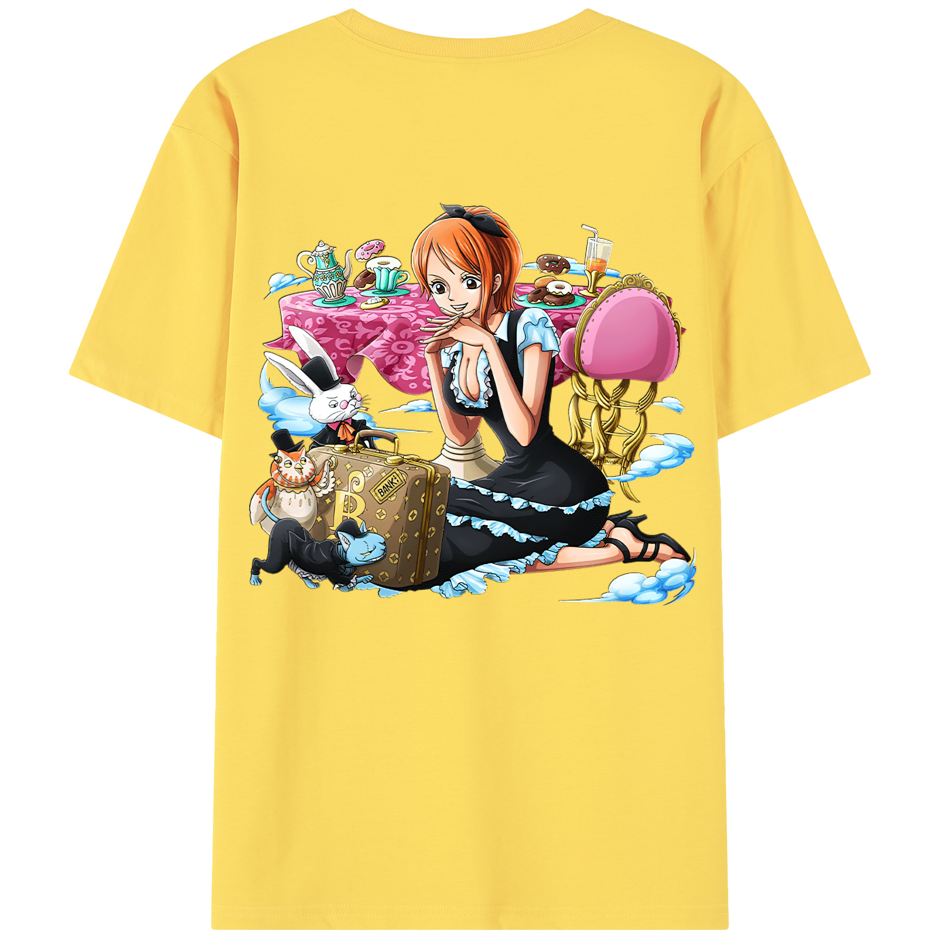 ワンピース ナミ ONE PIECE Nami 綿100％半袖Tシャツ（背面プリント）