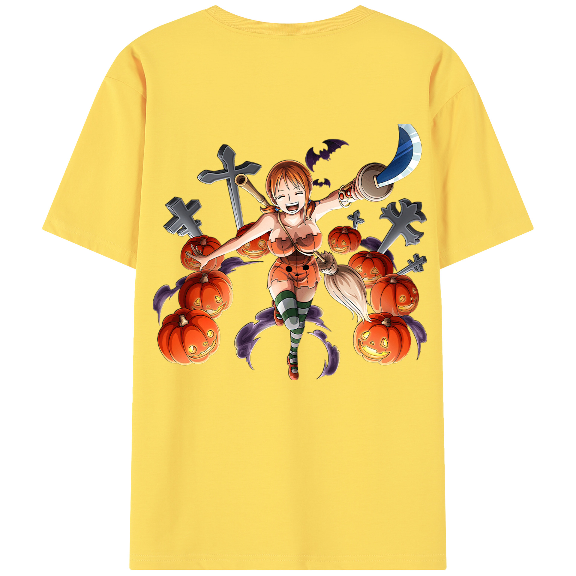 ワンピース ナミ ONE PIECE Nami 綿100％半袖Tシャツ（背面プリント）