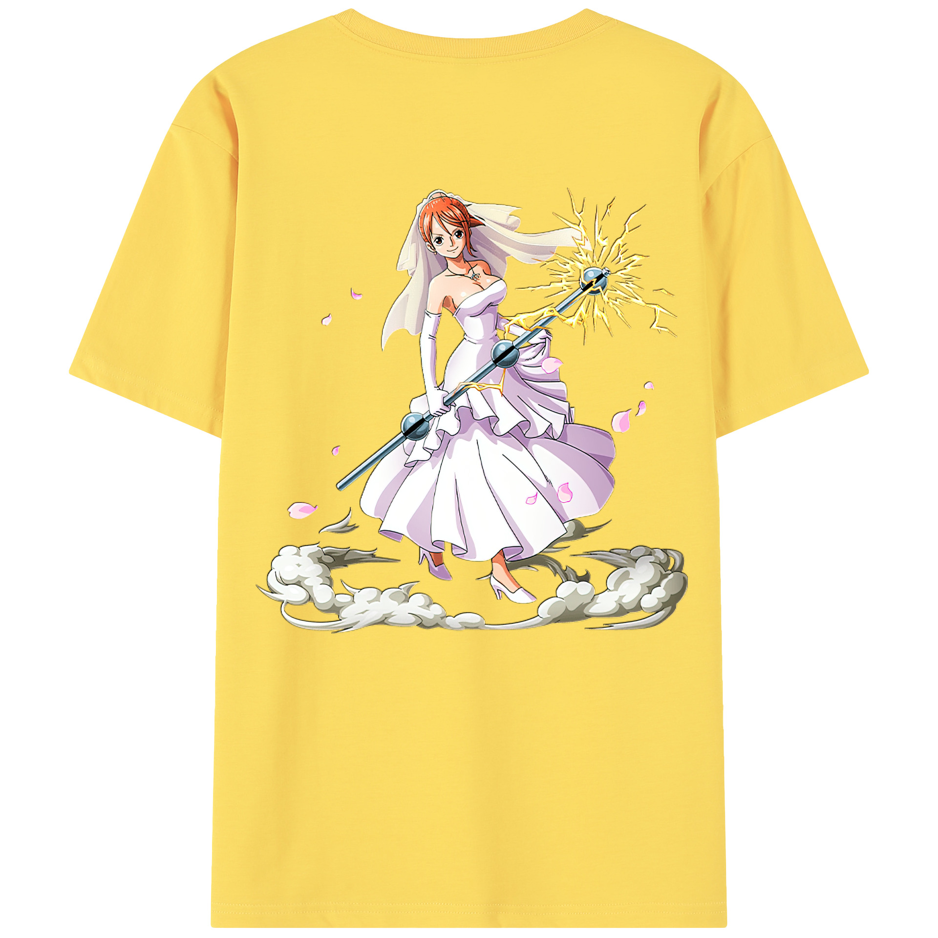 ワンピース ナミ ONE PIECE Nami 綿100％半袖Tシャツ（背面プリント）