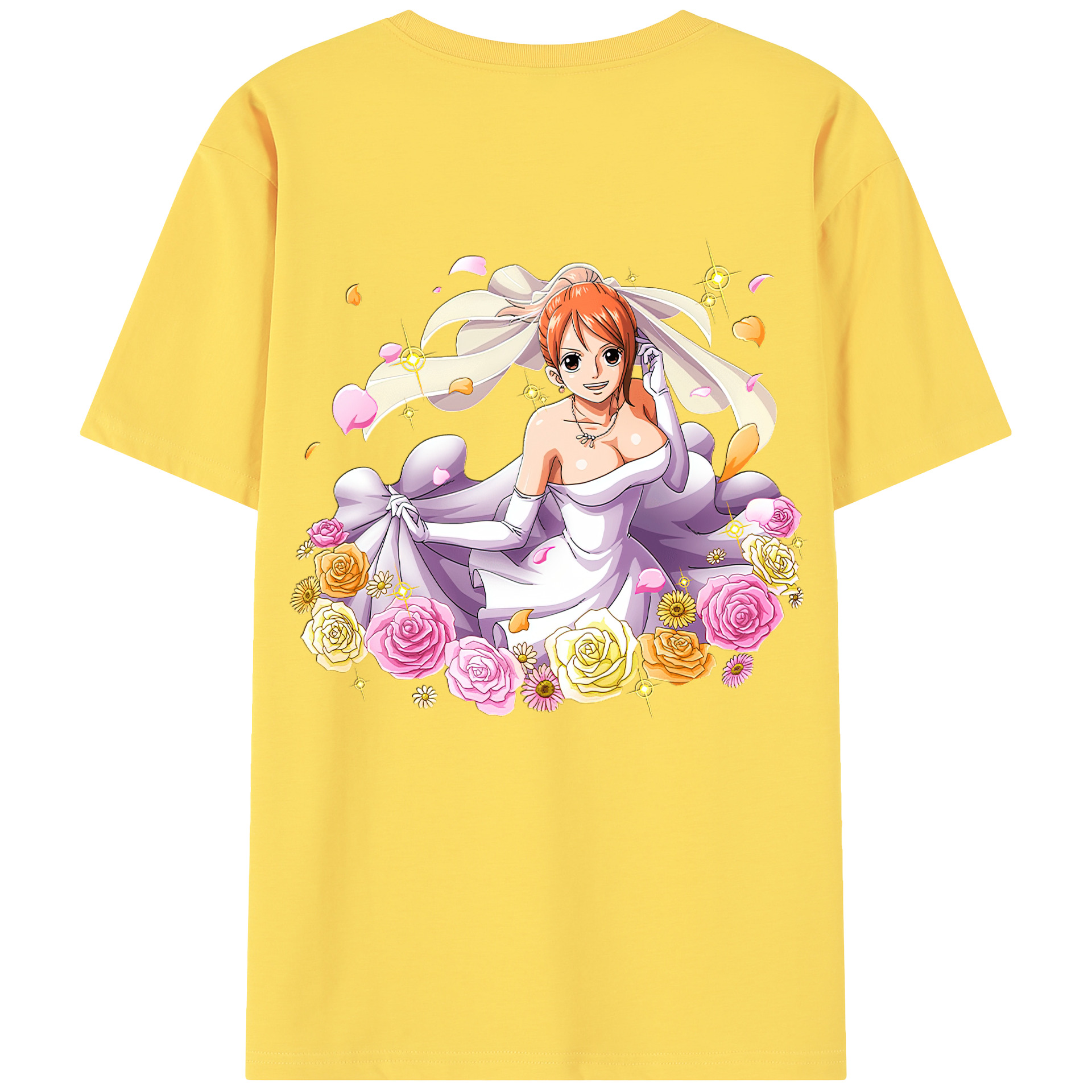 ワンピース ナミ ONE PIECE Nami 綿100％半袖Tシャツ（背面プリント）