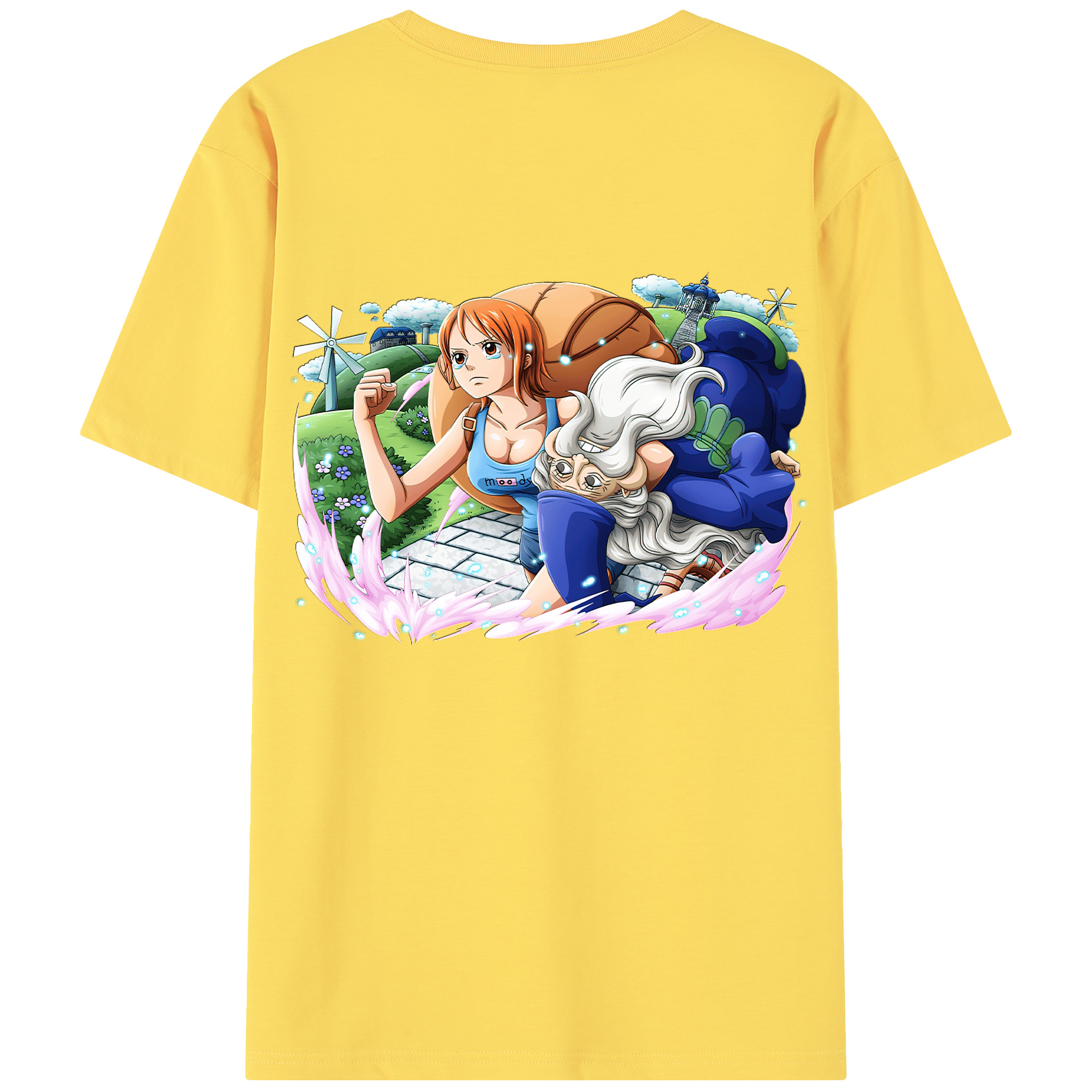 ワンピース ナミ ONE PIECE Nami 綿100％半袖Tシャツ（背面プリント）