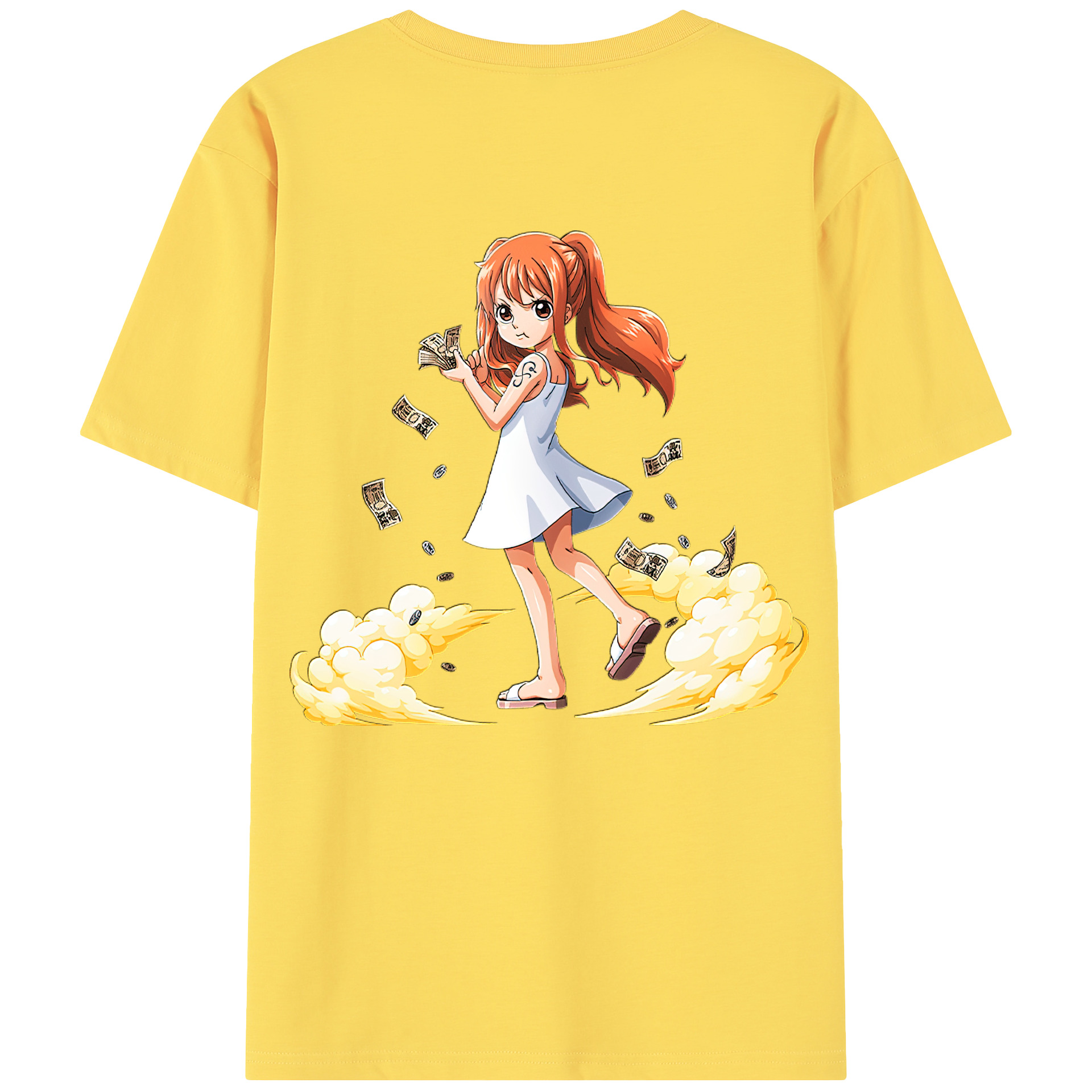 ワンピース ナミ ONE PIECE Nami 綿100％半袖Tシャツ（背面プリント）