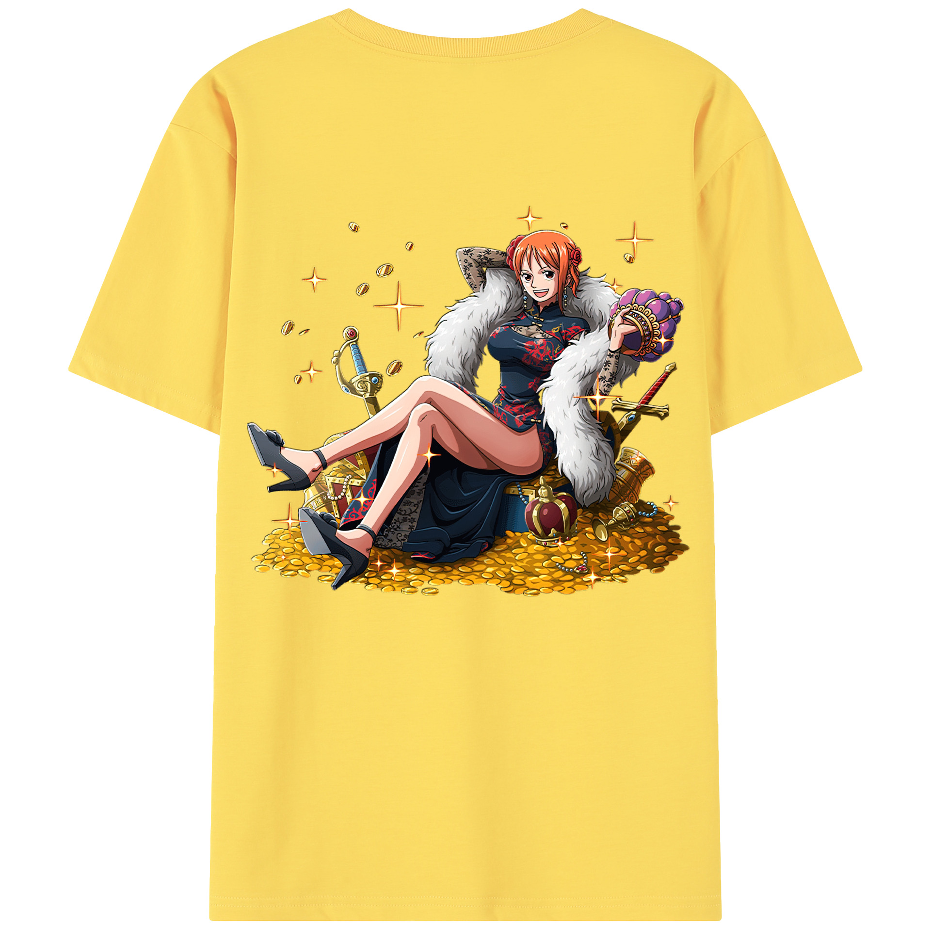 ワンピース ナミ ONE PIECE Nami 綿100％半袖Tシャツ（背面プリント）