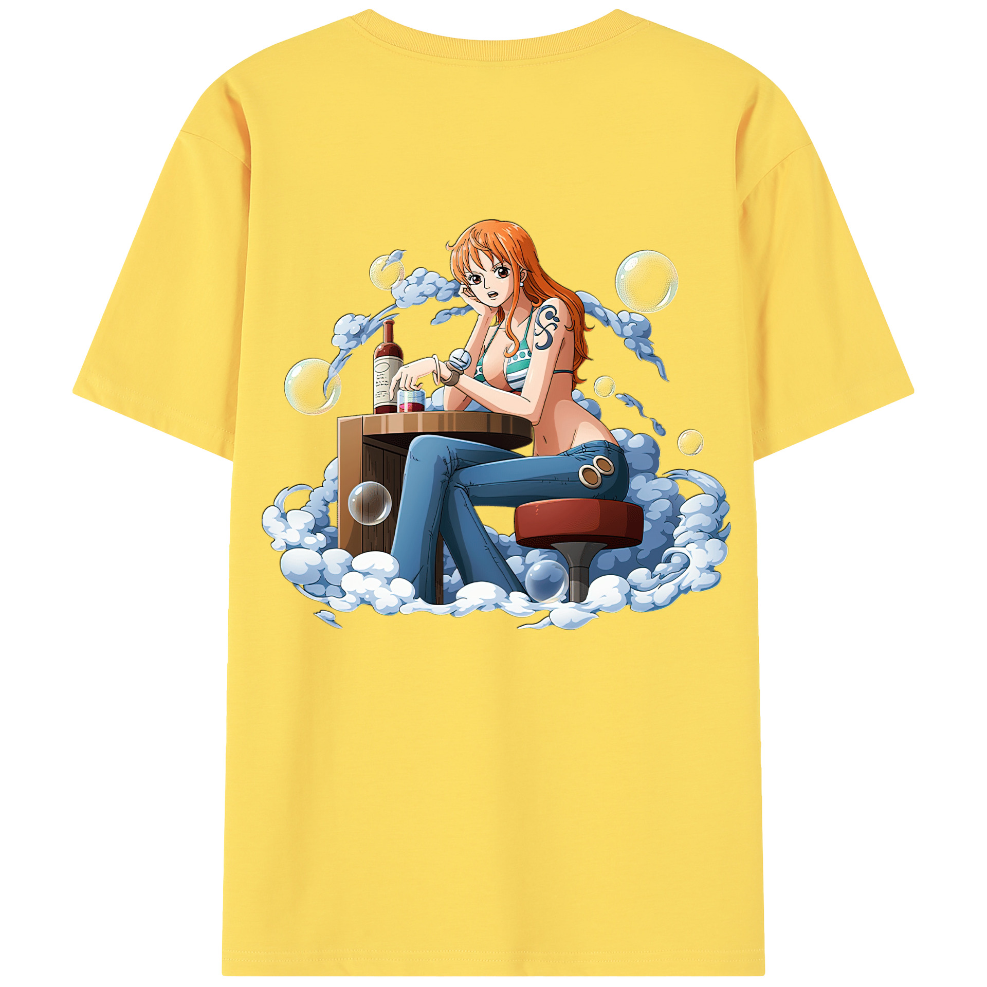 ワンピース ナミ ONE PIECE Nami 綿100％半袖Tシャツ（背面プリント）