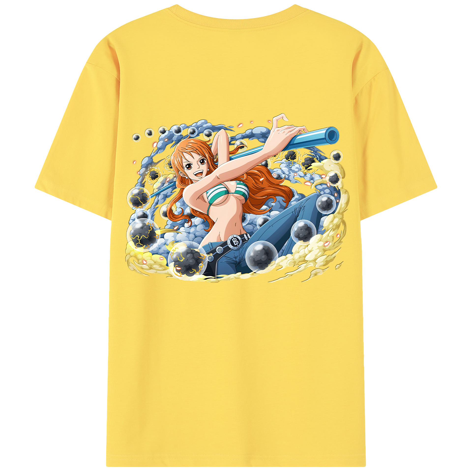 ワンピース ナミ ONE PIECE Nami 綿100％半袖Tシャツ（背面プリント）