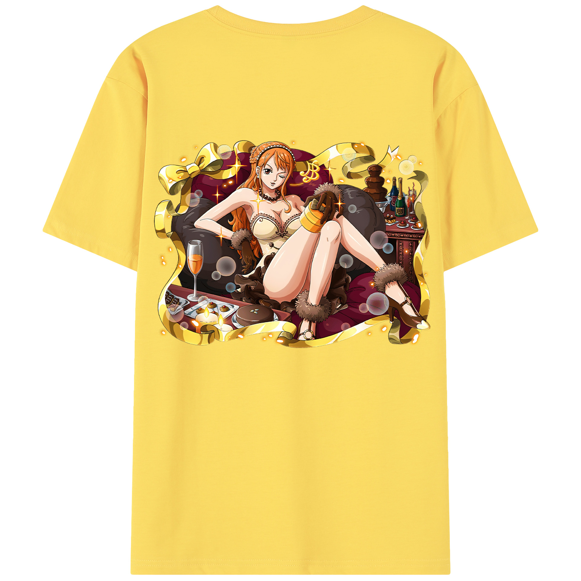 ワンピース ナミ ONE PIECE Nami 綿100％半袖Tシャツ（背面プリント）