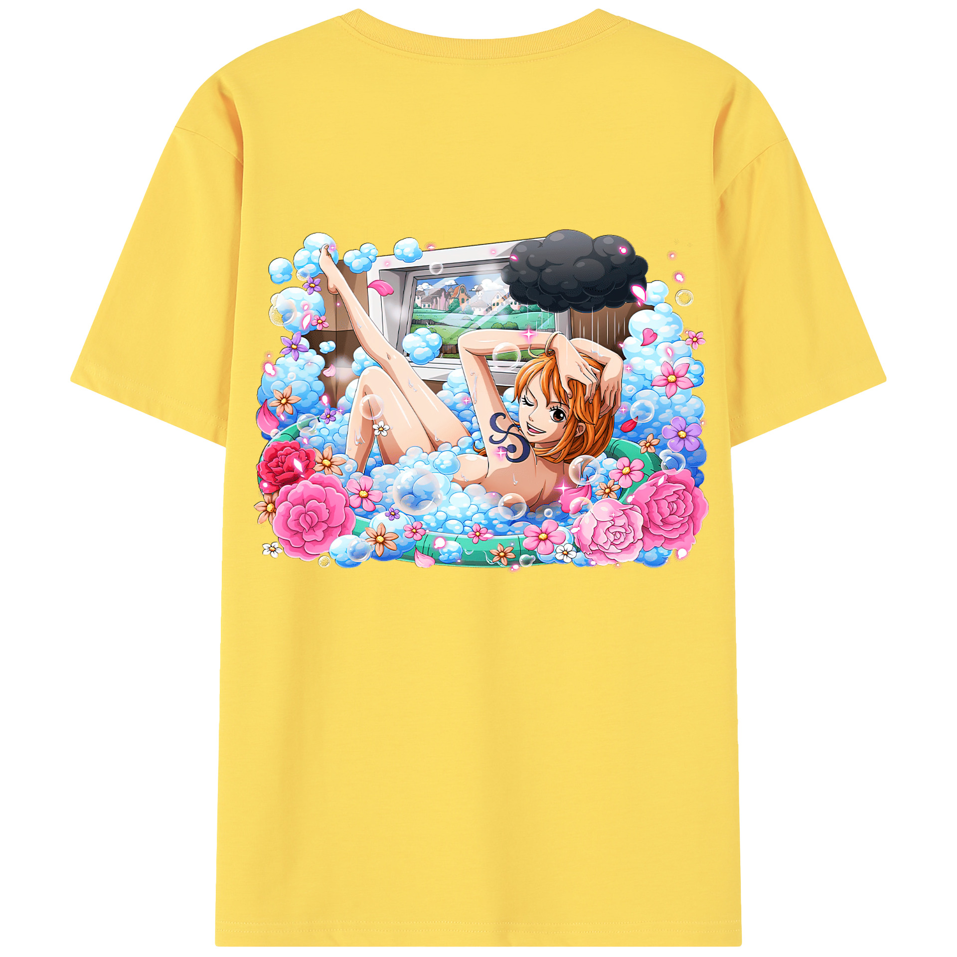 ワンピース ナミ ONE PIECE Nami 綿100％半袖Tシャツ（背面プリント）