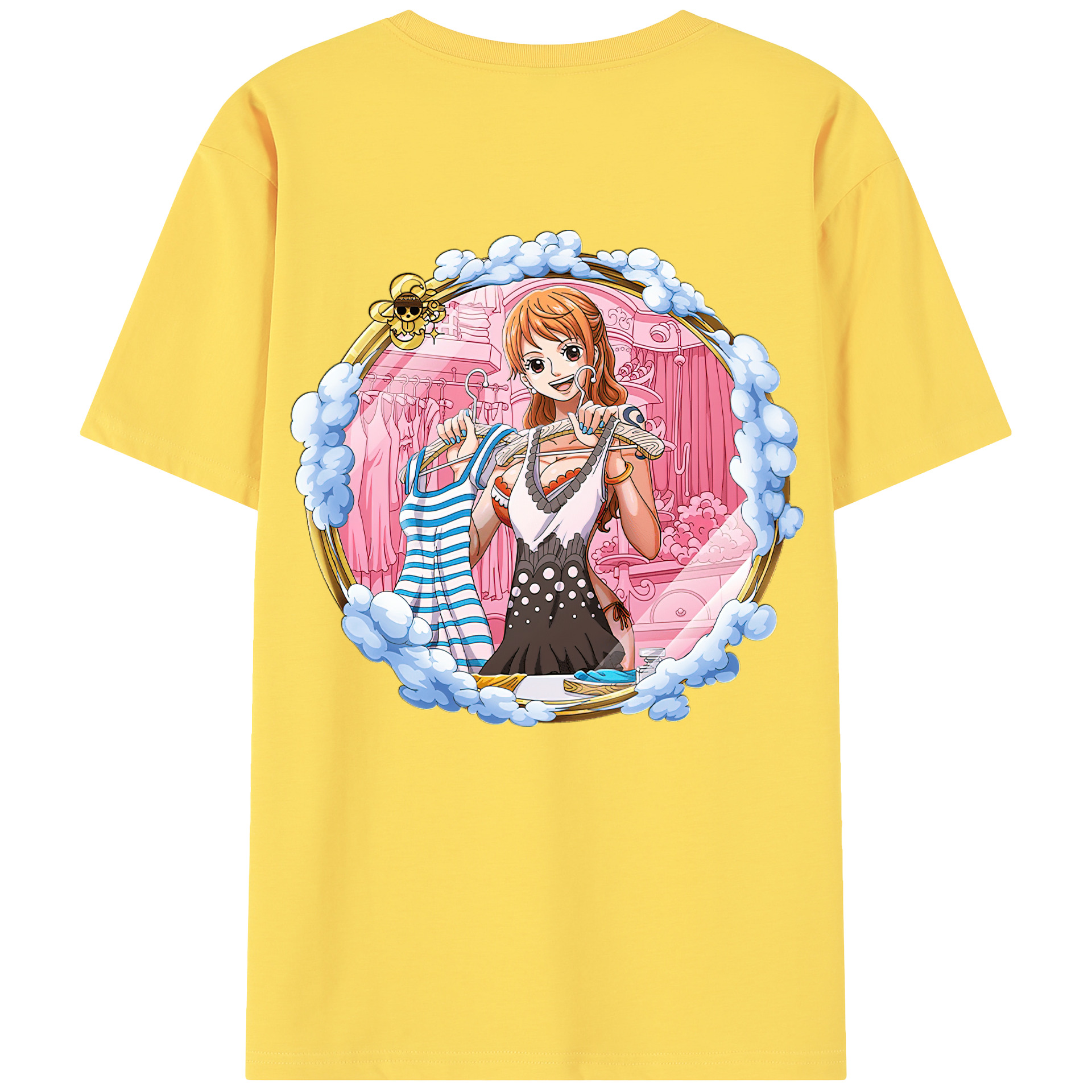 ワンピース ナミ ONE PIECE Nami 綿100％半袖Tシャツ（背面プリント）