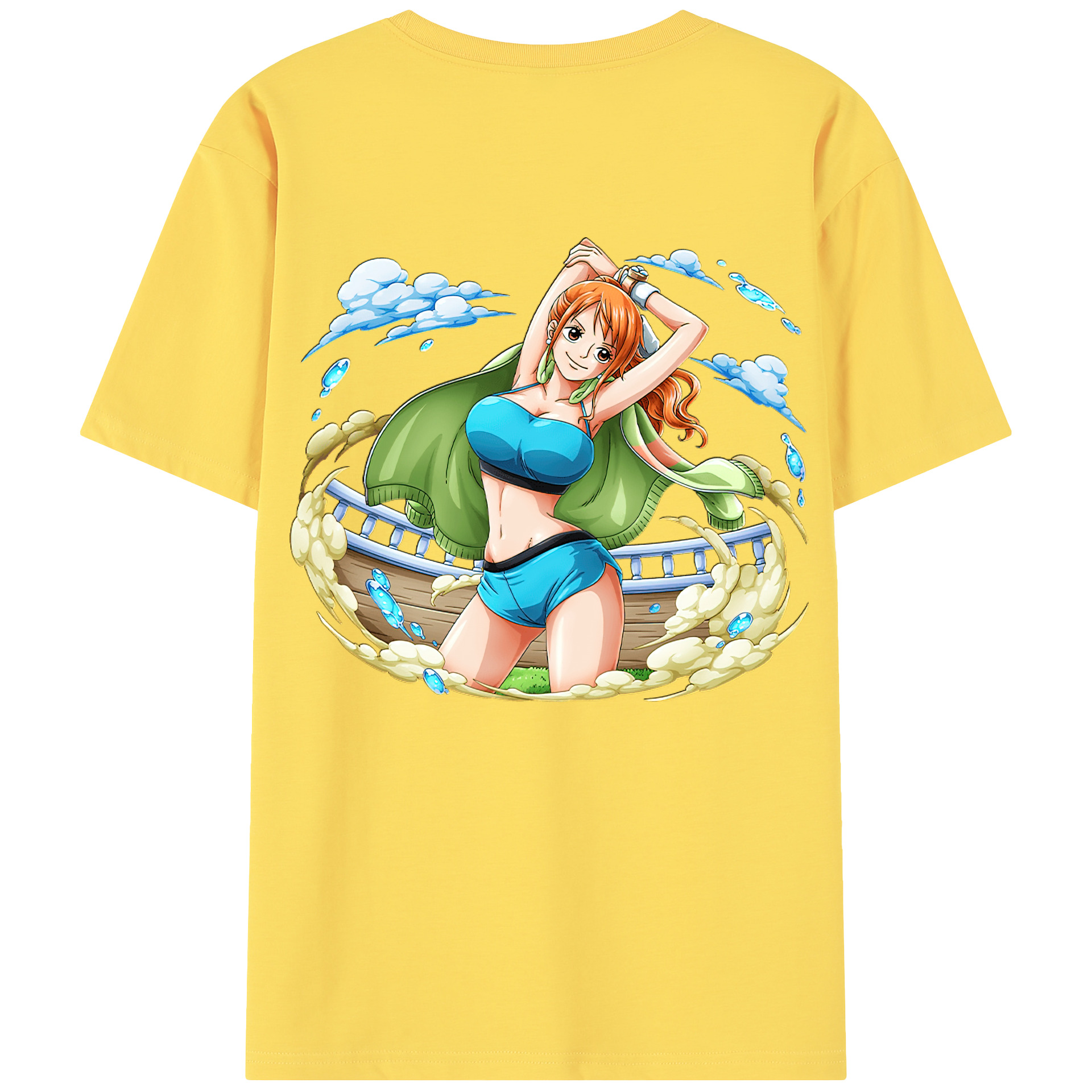 ワンピース ナミ ONE PIECE Nami 綿100％半袖Tシャツ（背面プリント）