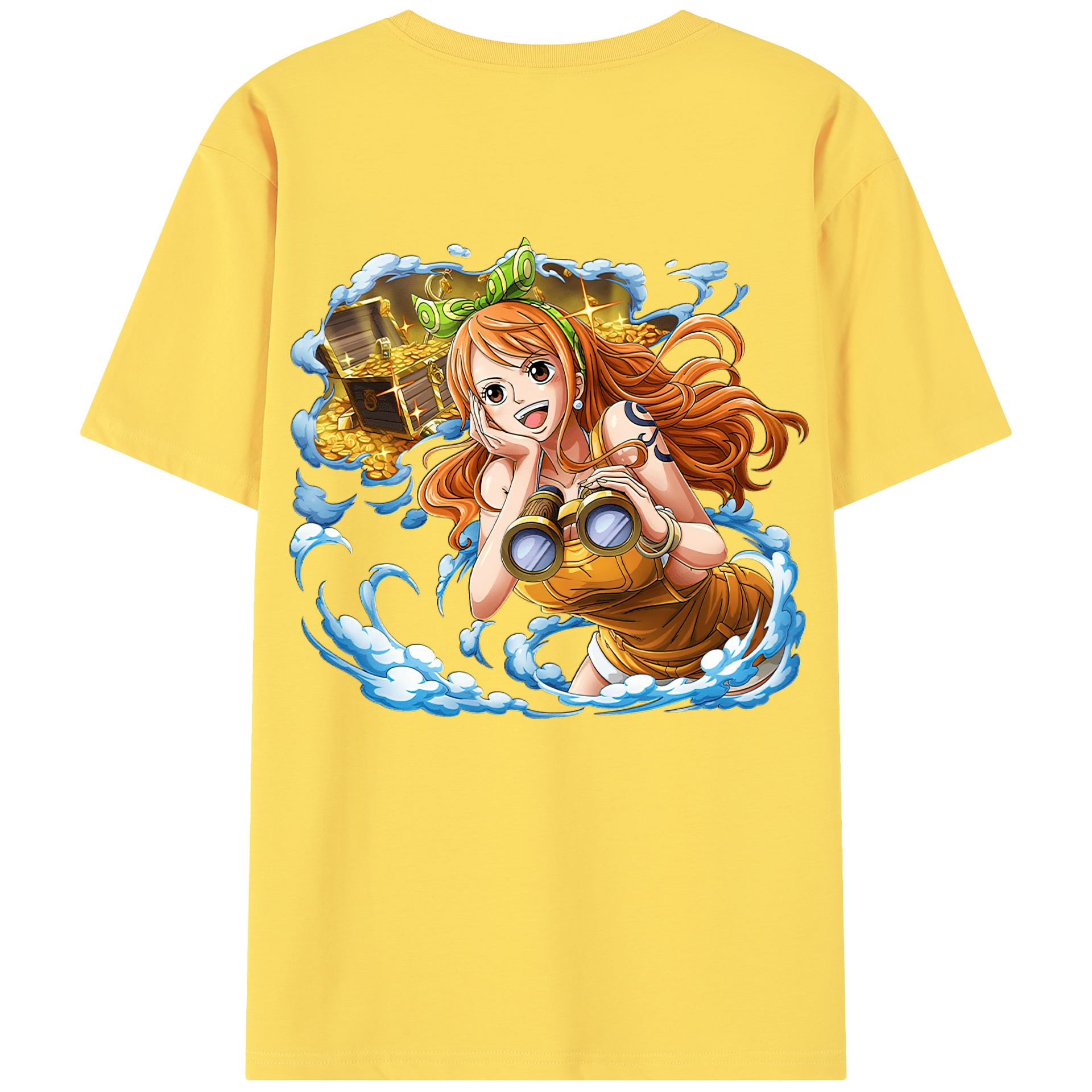 ワンピース ナミ ONE PIECE Nami 綿100％半袖Tシャツ（背面プリント）