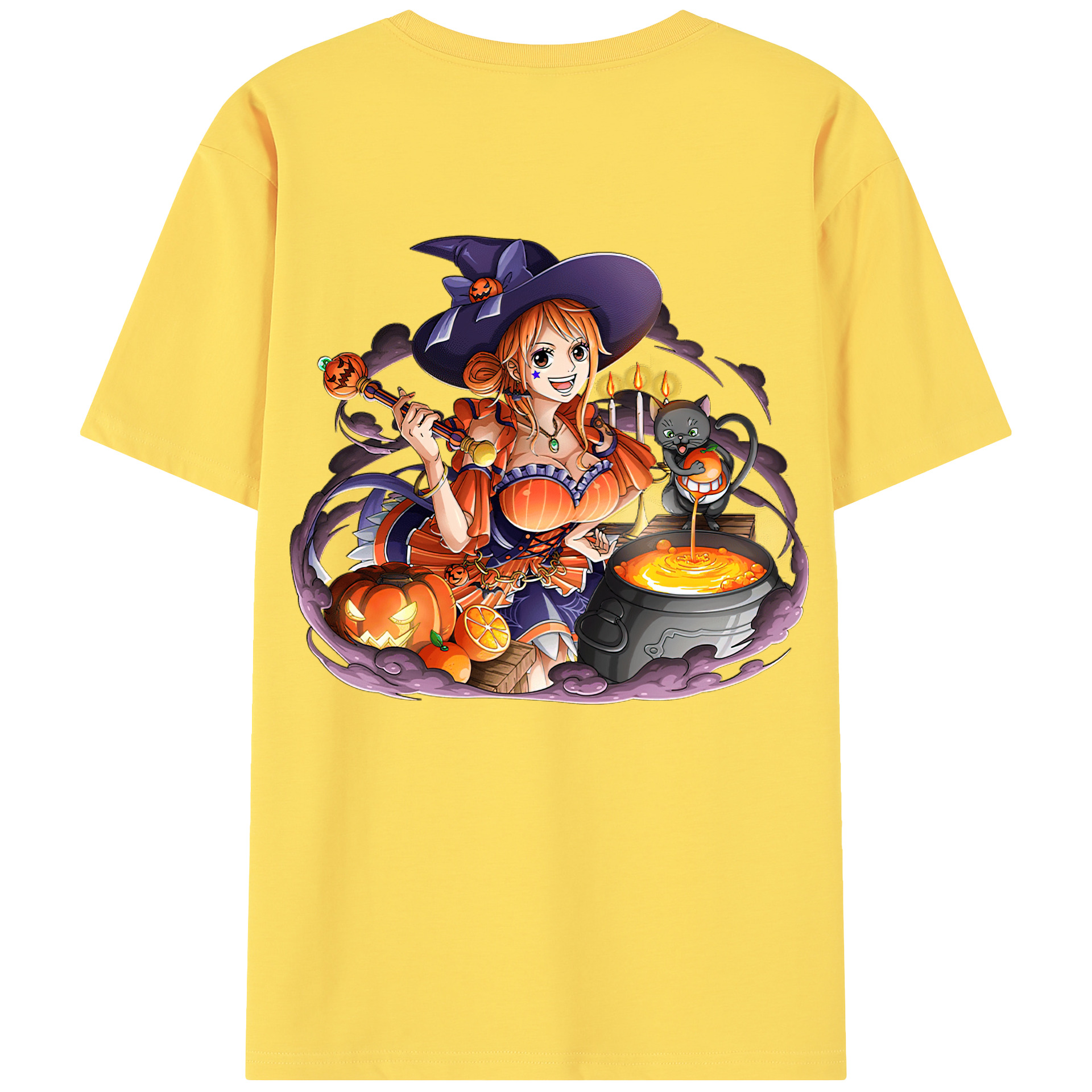 ワンピース ナミ ONE PIECE Nami 綿100％半袖Tシャツ（背面プリント）